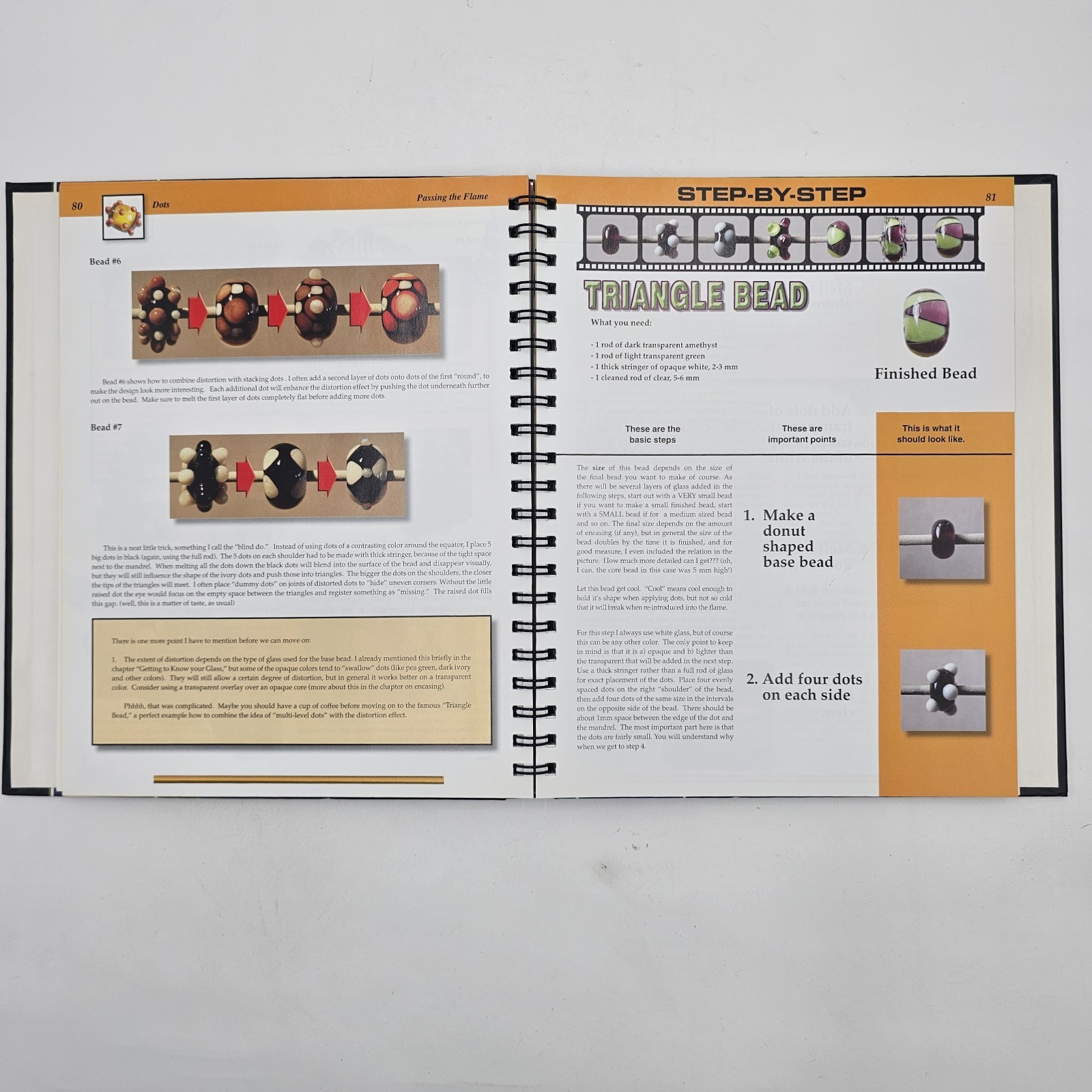 VG+ | Passing the Flame by Corina Tettinger | Glass Beadmaking 3rd Ed Spiral HC