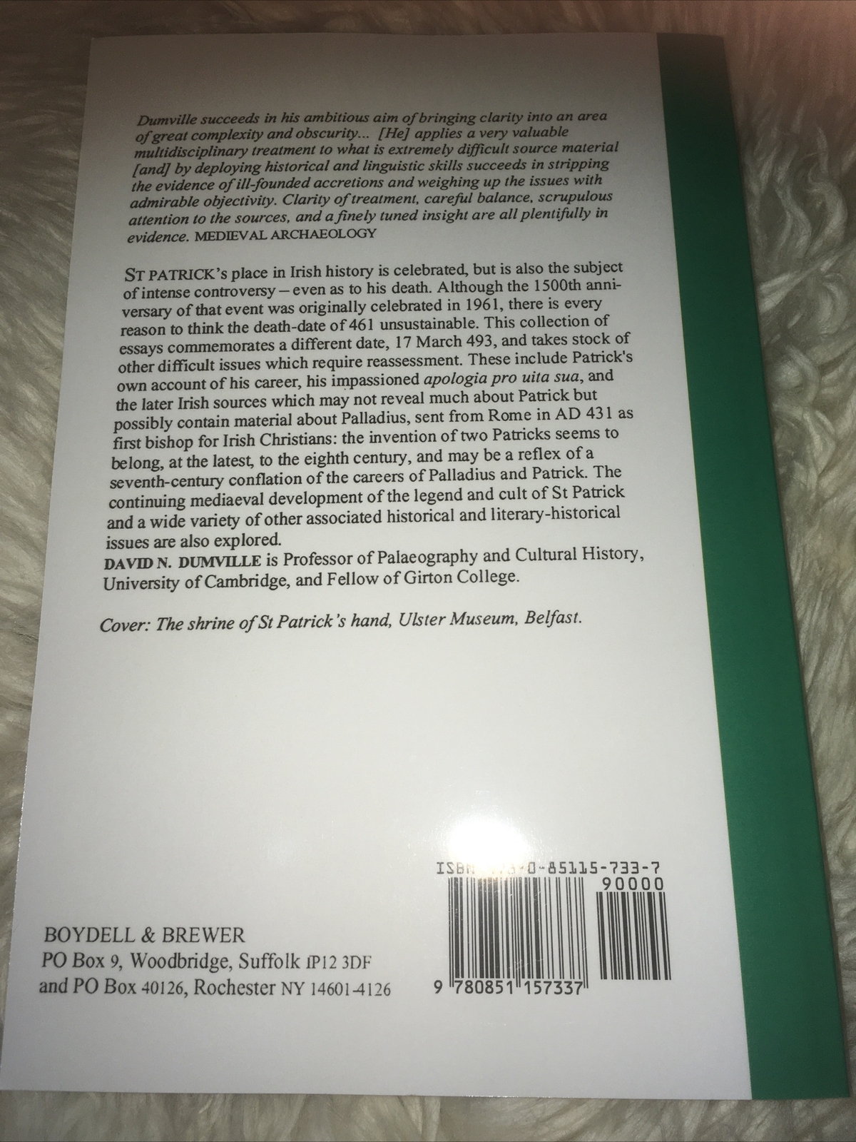 Saint Patrick: Dumville, David – A.D. 493-1993~ New Copy