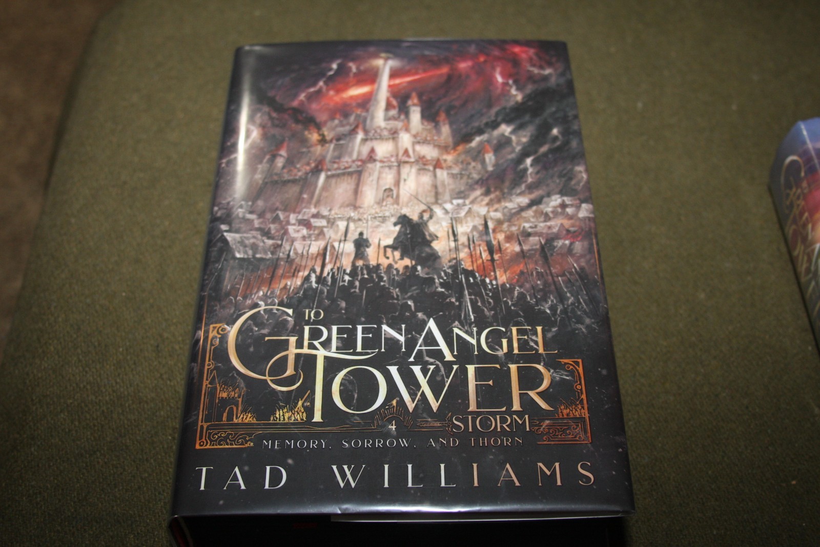 Lot of 2 Tad Williams HCs – Green Angel Tower Siege & Storm – Broken Binding