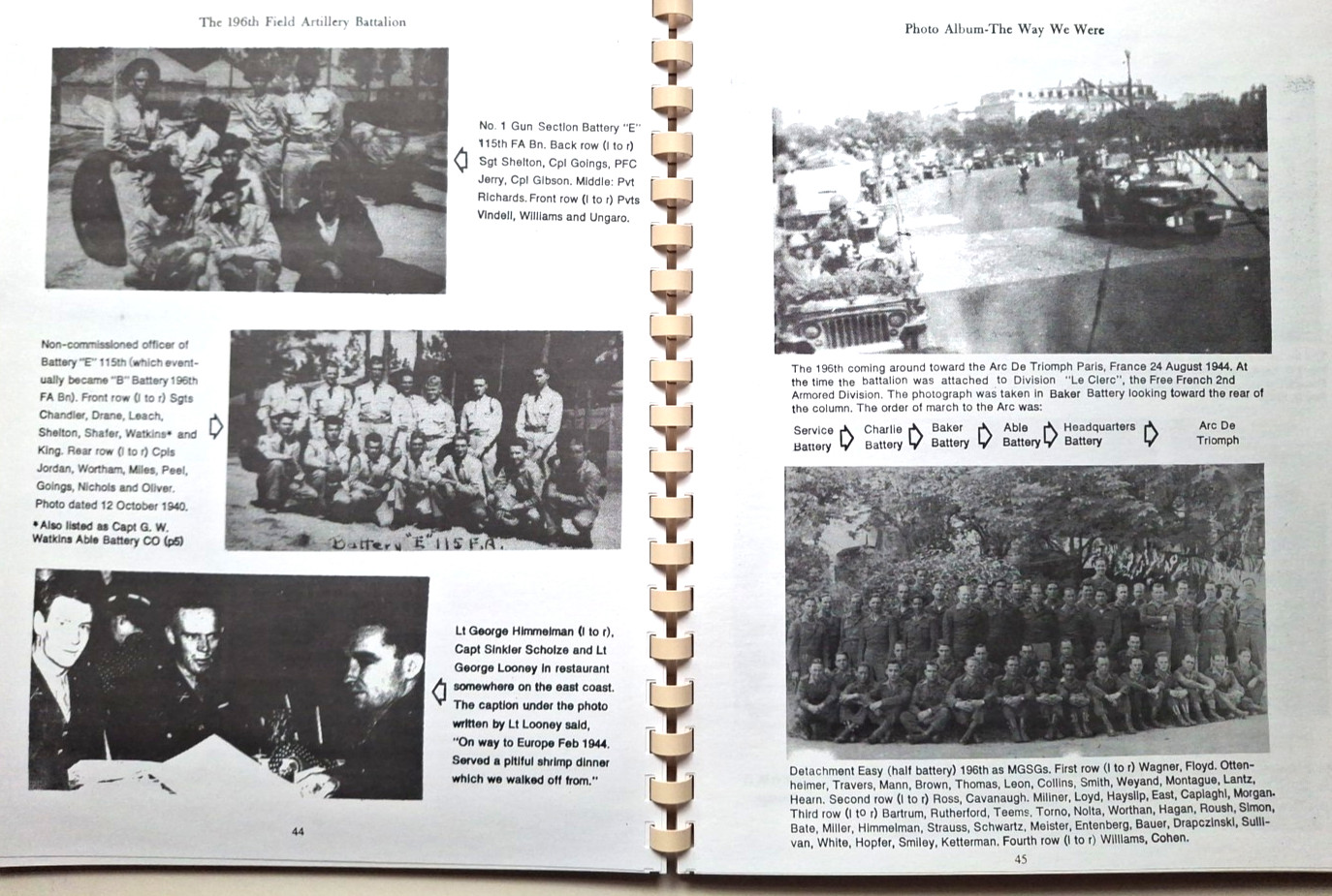196th Field Artillery Battalion by Donald Zinngrabe 1998 Signed 2nd Ed. 84 pages