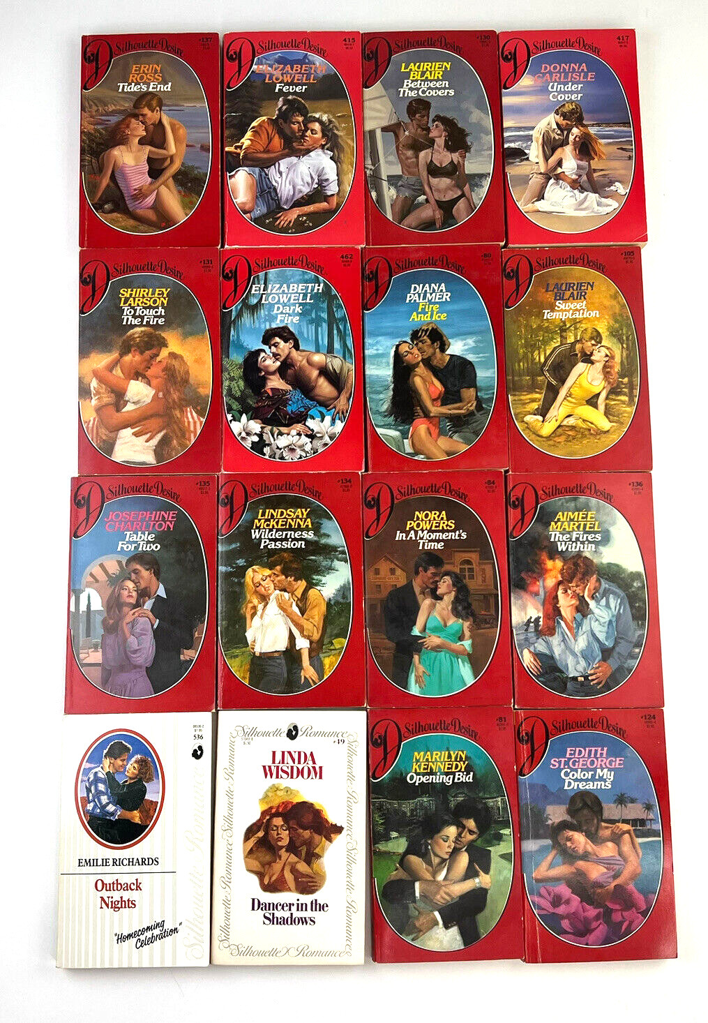Vintage Harlequin Silhouette Romance Fiction Paperback Books Lot of 32 1980s