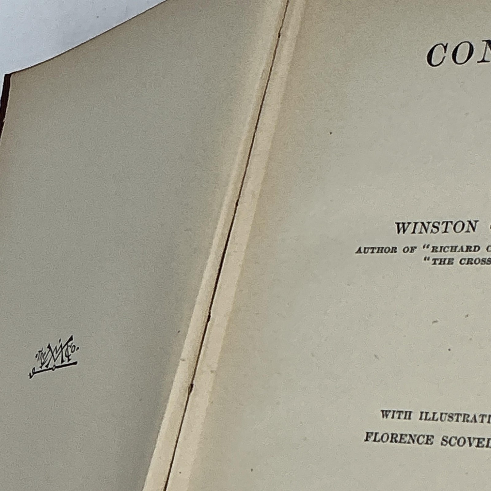 Vintage CONISTON Winston Churchill The Macmillan Company 1912 Hardcover Maroon