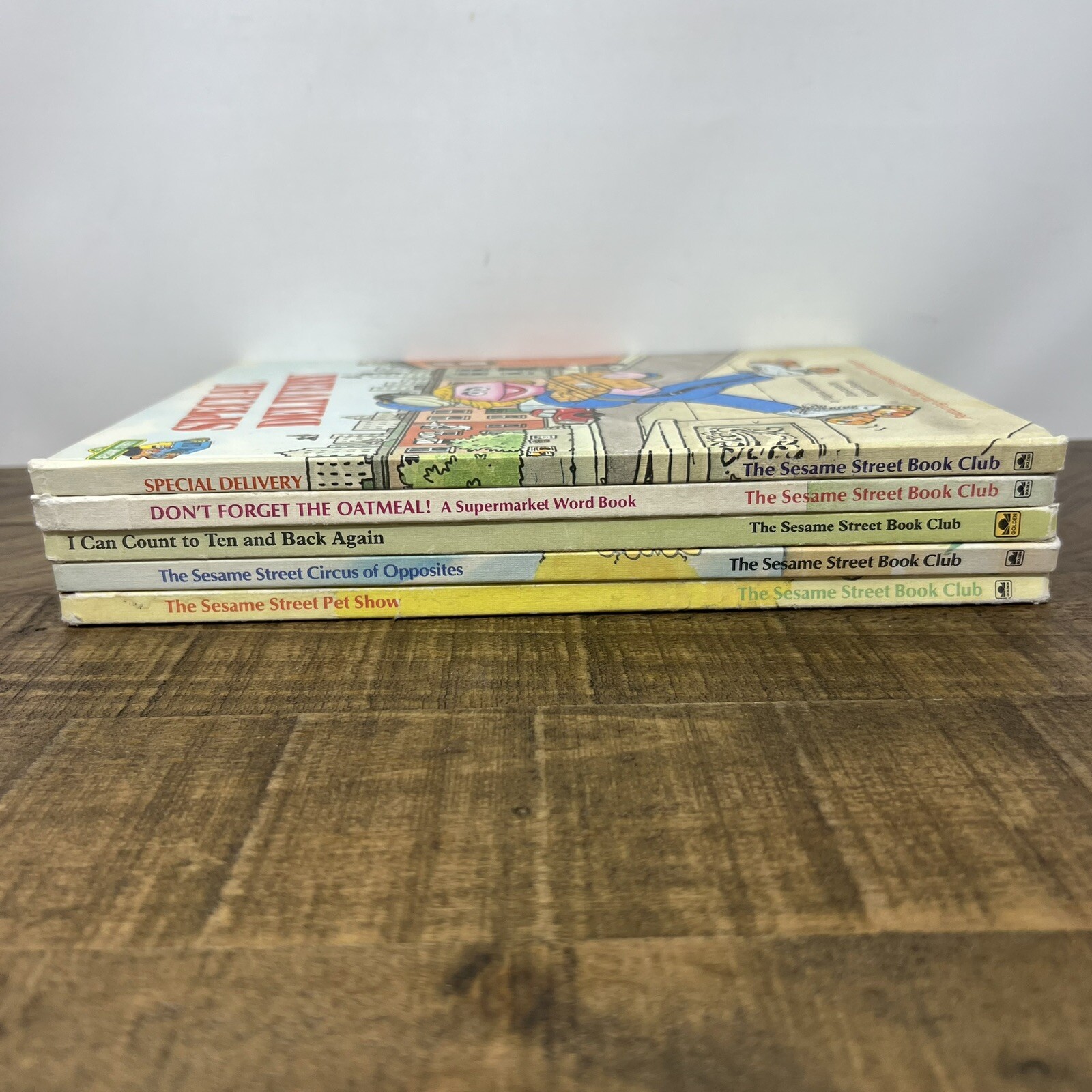 The Sesame Street Book Club Books Lot Of 5 Vintage 1980, 81, 85 Childrens