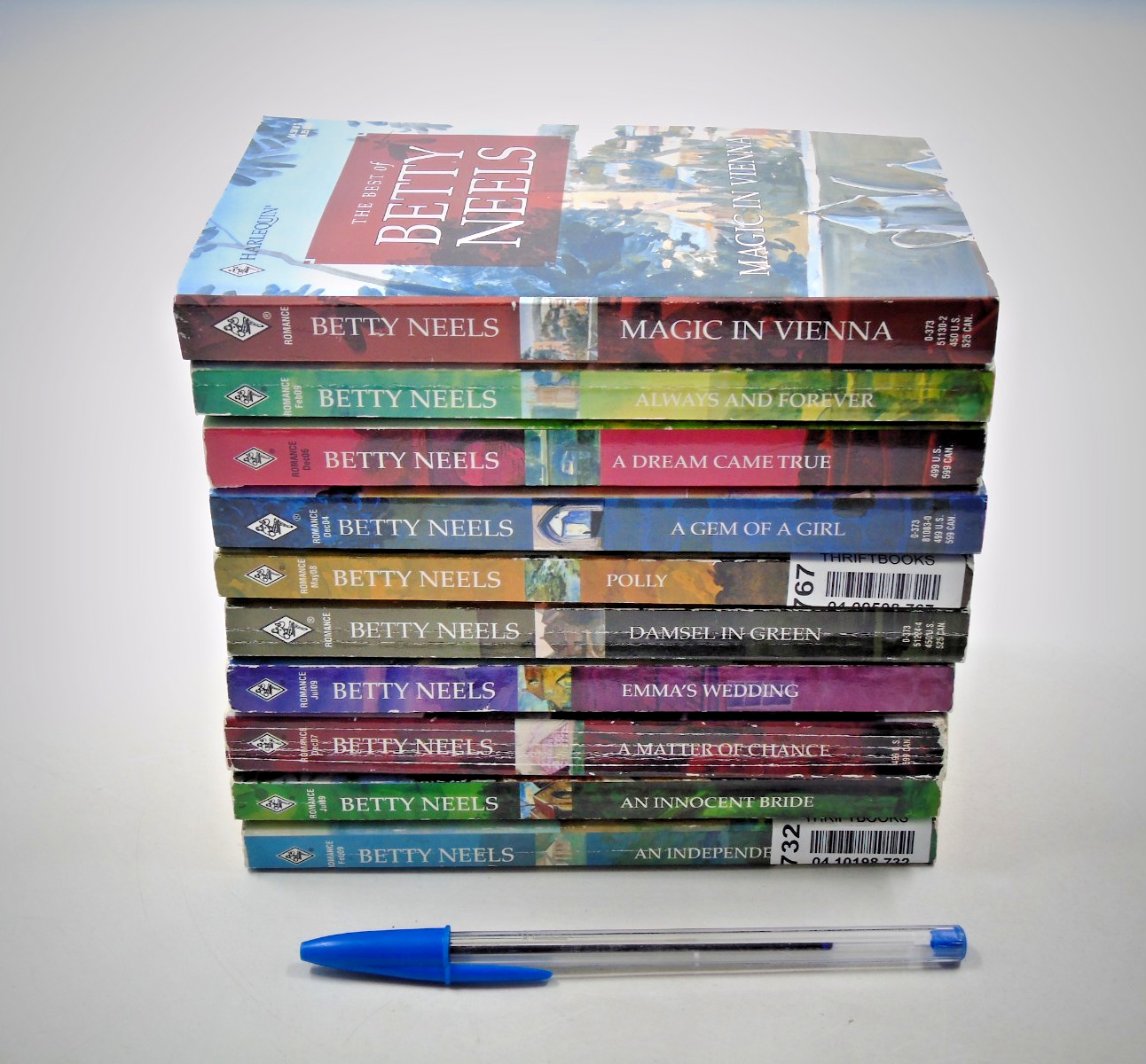 Vintage Lot of 10 Betty Neels Harlequin Romance Paperback Books, See Description
