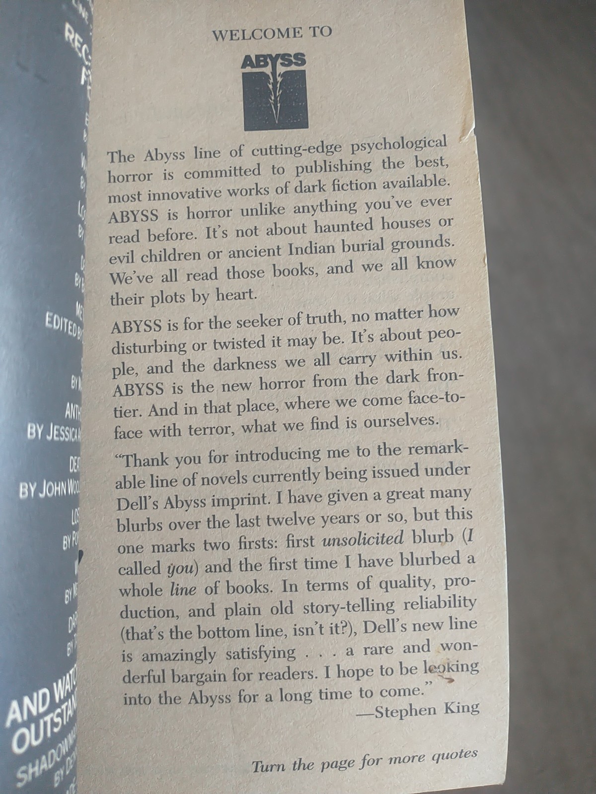 Penance by Rick R. Reed. 1st Dell Abyss printing/appearance 1993. Horror pb