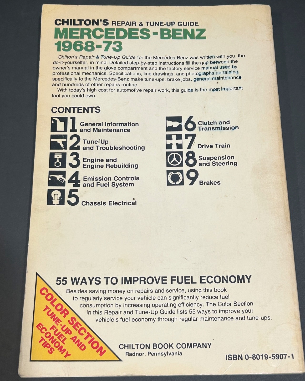 Chilton’s Repair and Tune-Up Guide: Mercedes-Benz 1968-73 by Chilton Book Compa,