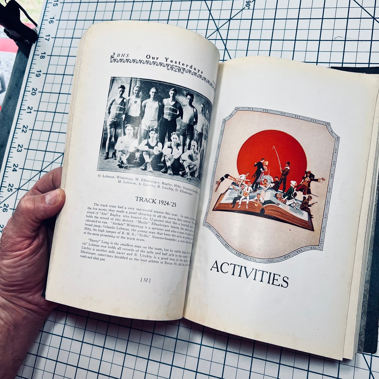 Our Yesterdays 1925 Berne High School Yearbook Vintage Indiana BHS