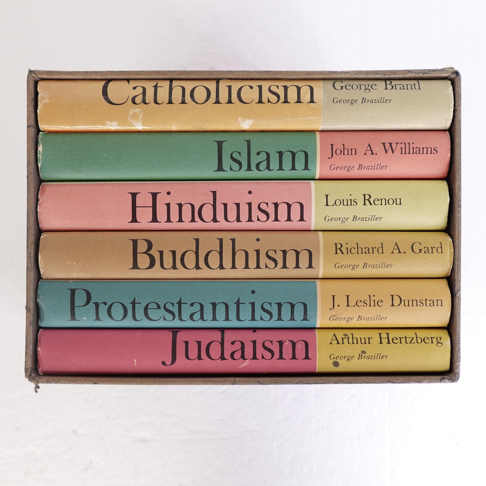 Vintage Great Religions Of Modern Man Boxed Set 6 Books 1961 George Braziller HC