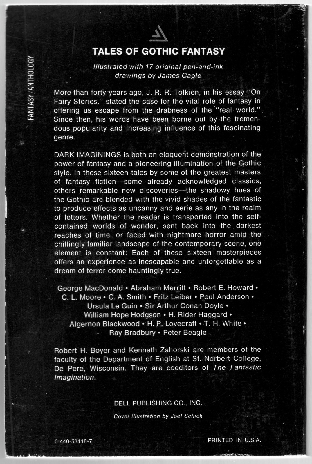 Dark Imaginings, Edited by Boyer & Zahorski (Trade Paperback, 1978)