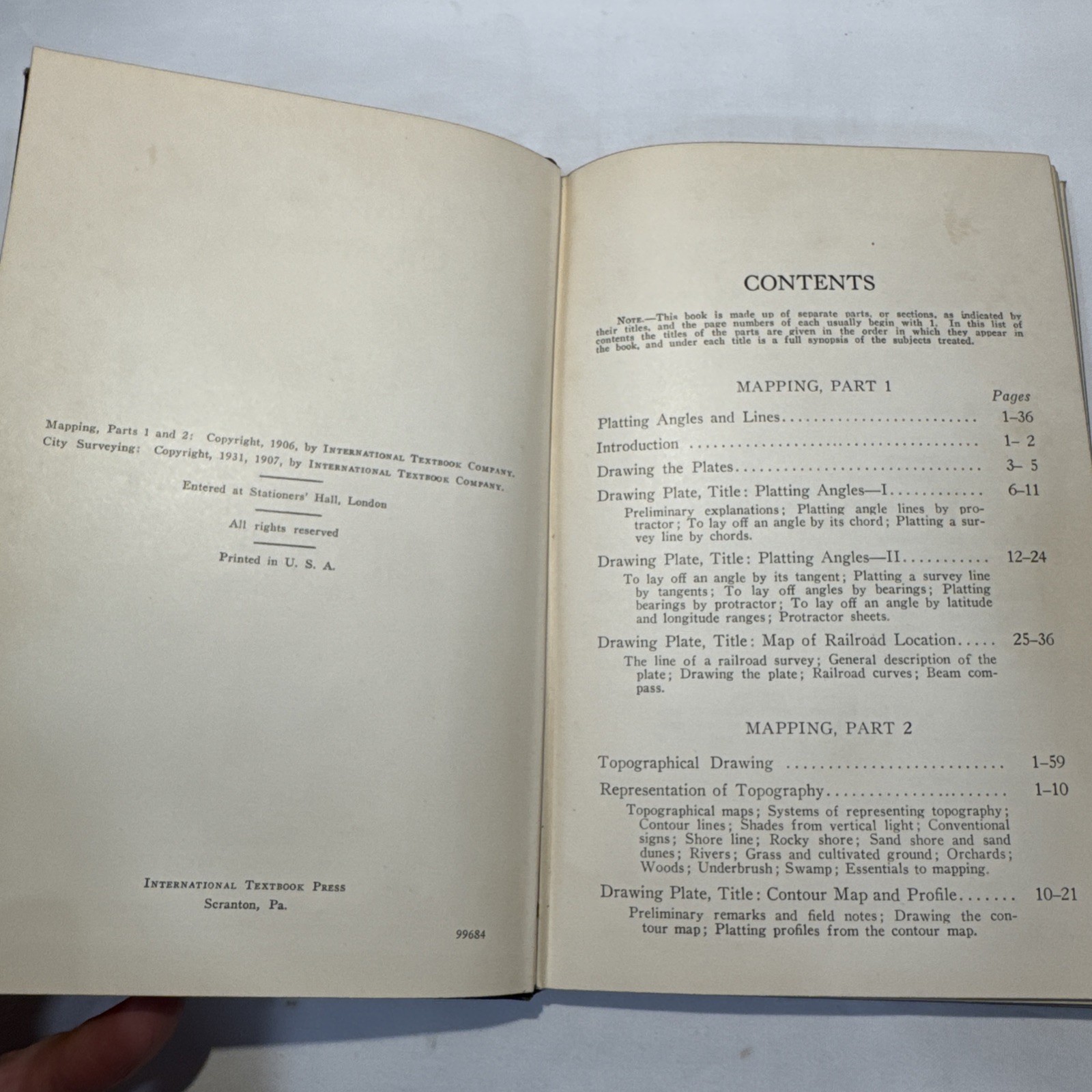 Mapping & City Surveying 323 International Textbook Co. ICS Staff 1906 1907 1931