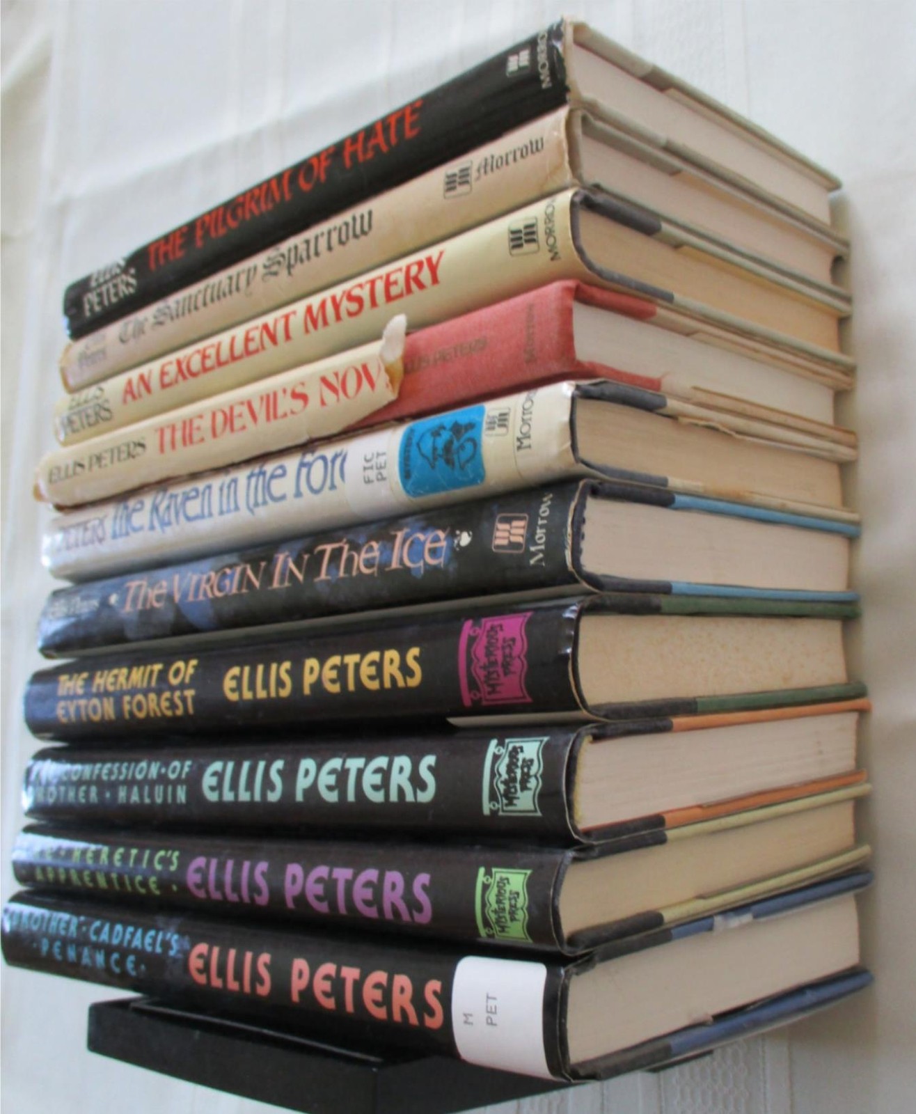 ELLIS PETERS 10 HCDJ Book Lot BROTHER CADFAEL Series Medieval Mystery 5 1st Ed