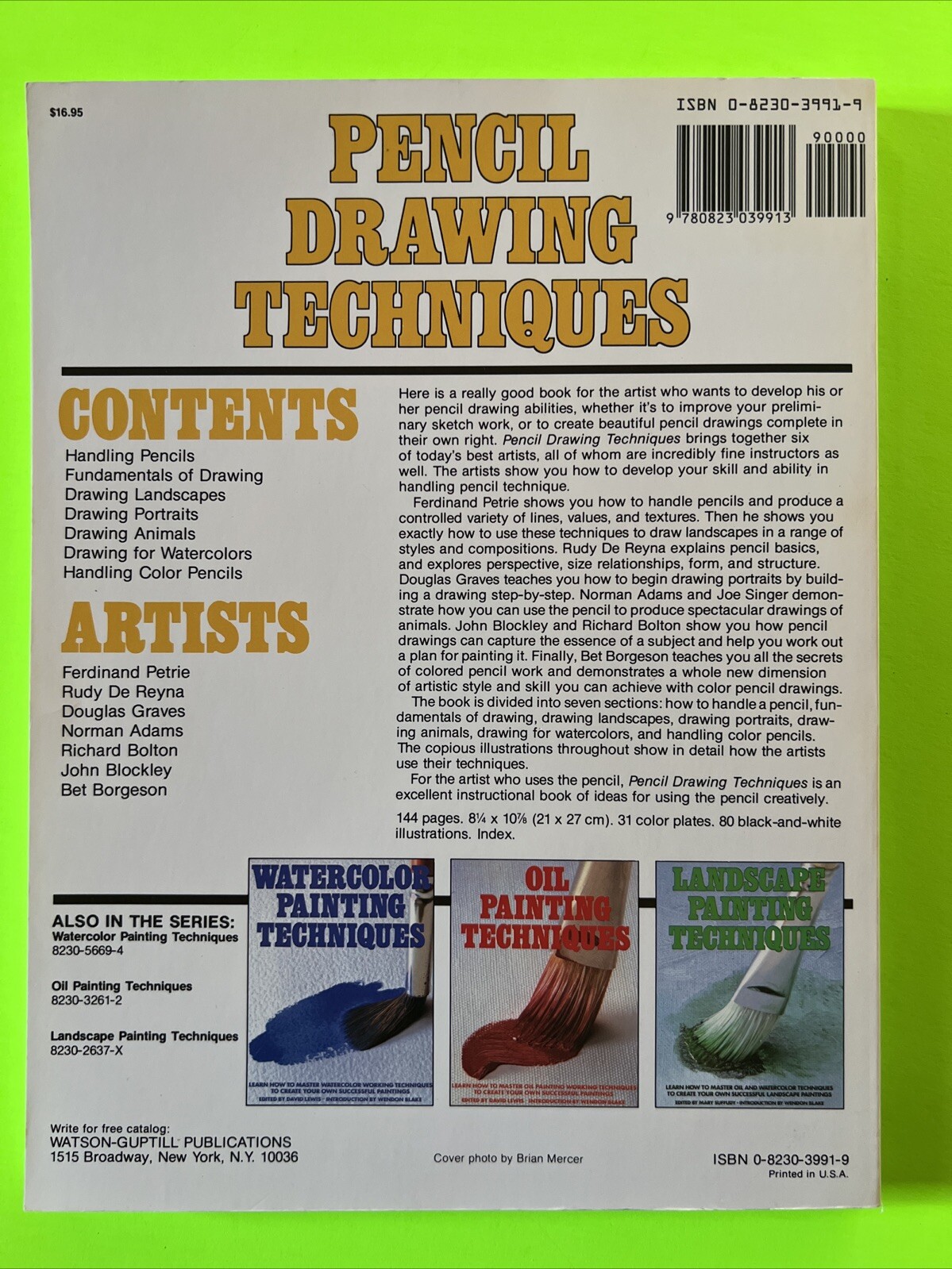 Pencil Drawing Techniques by David Lewis (1984, Uk-Trade Paper)