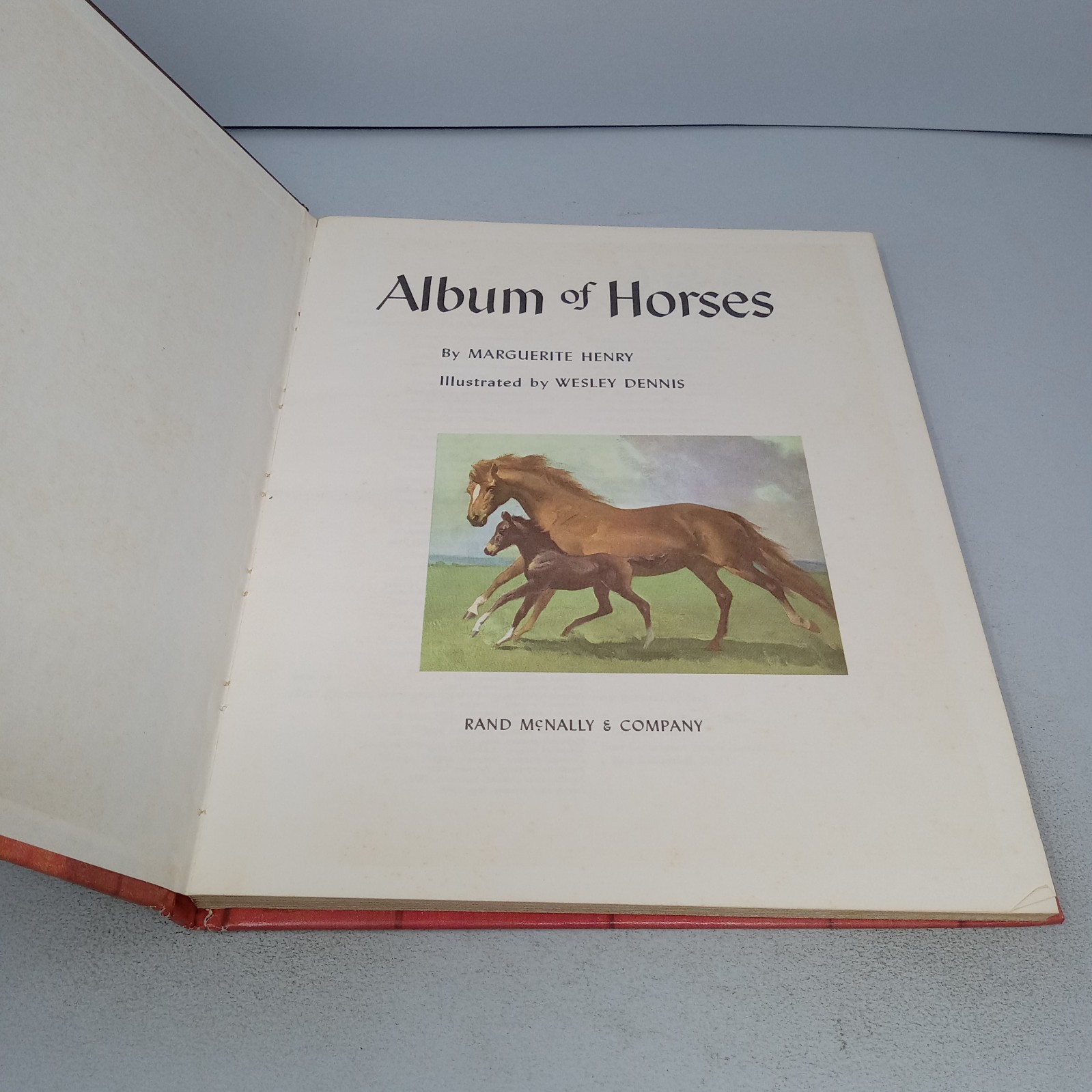 Album of Horses: 1978 23rd Printing Rand McNally Hardcover by Marguerite Henry