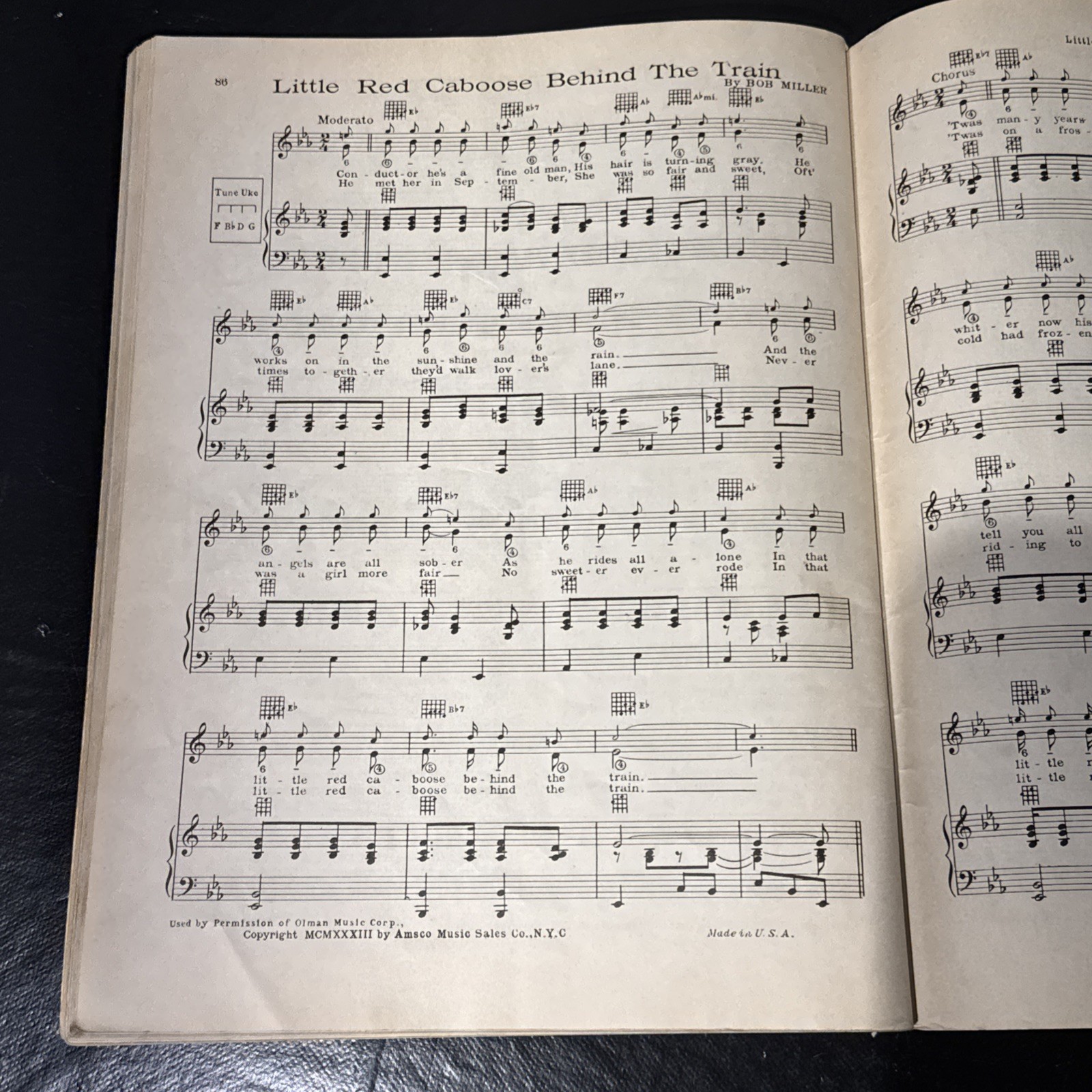 The Big Round Up of Cowboy Songs Amsco Music Sales Company 1934 Vintage