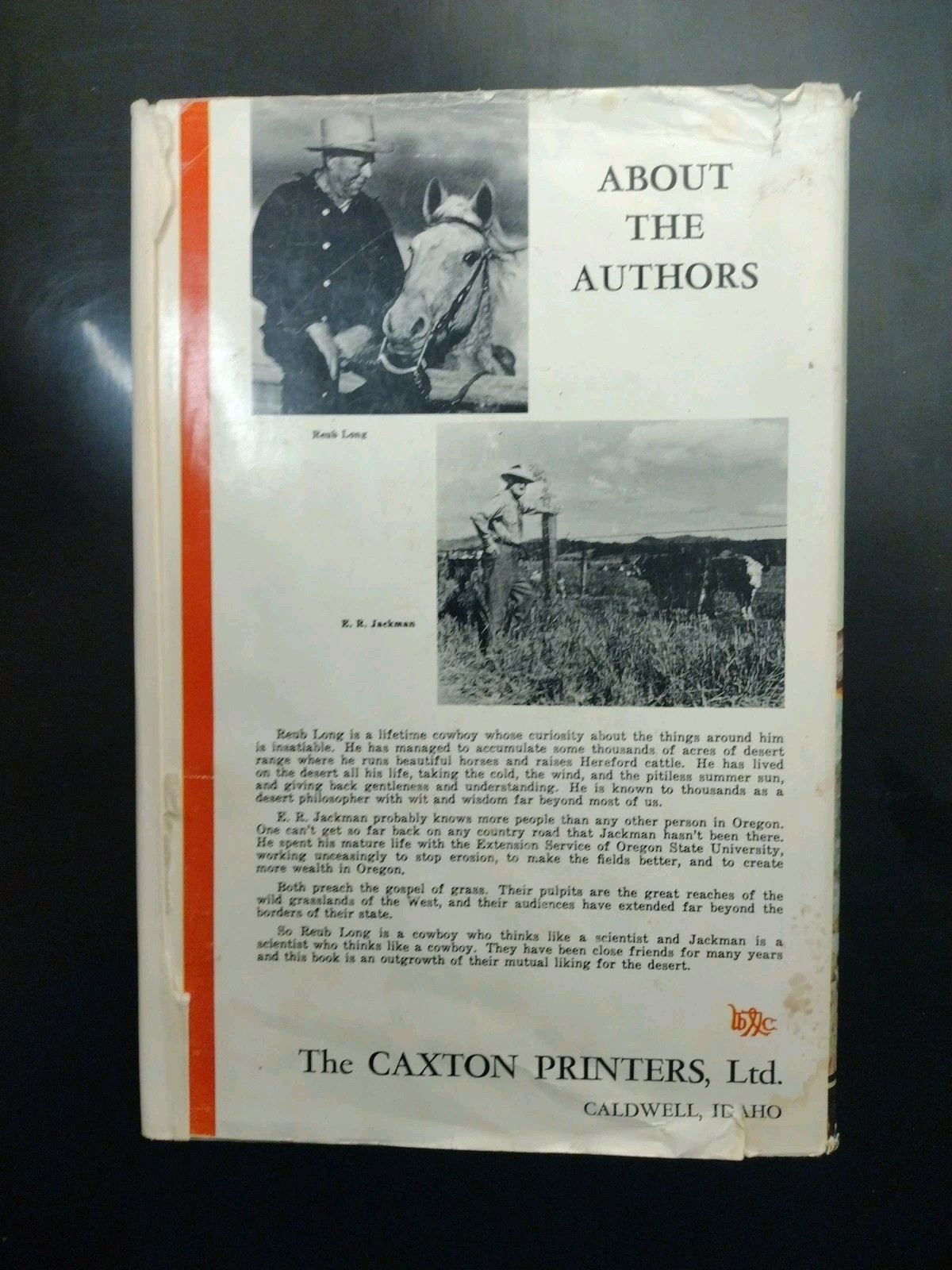 THE OREGON DESERT. E.R. Jackman/R.A. Long. 1969. HCDJ (Scientists & Cowboys)