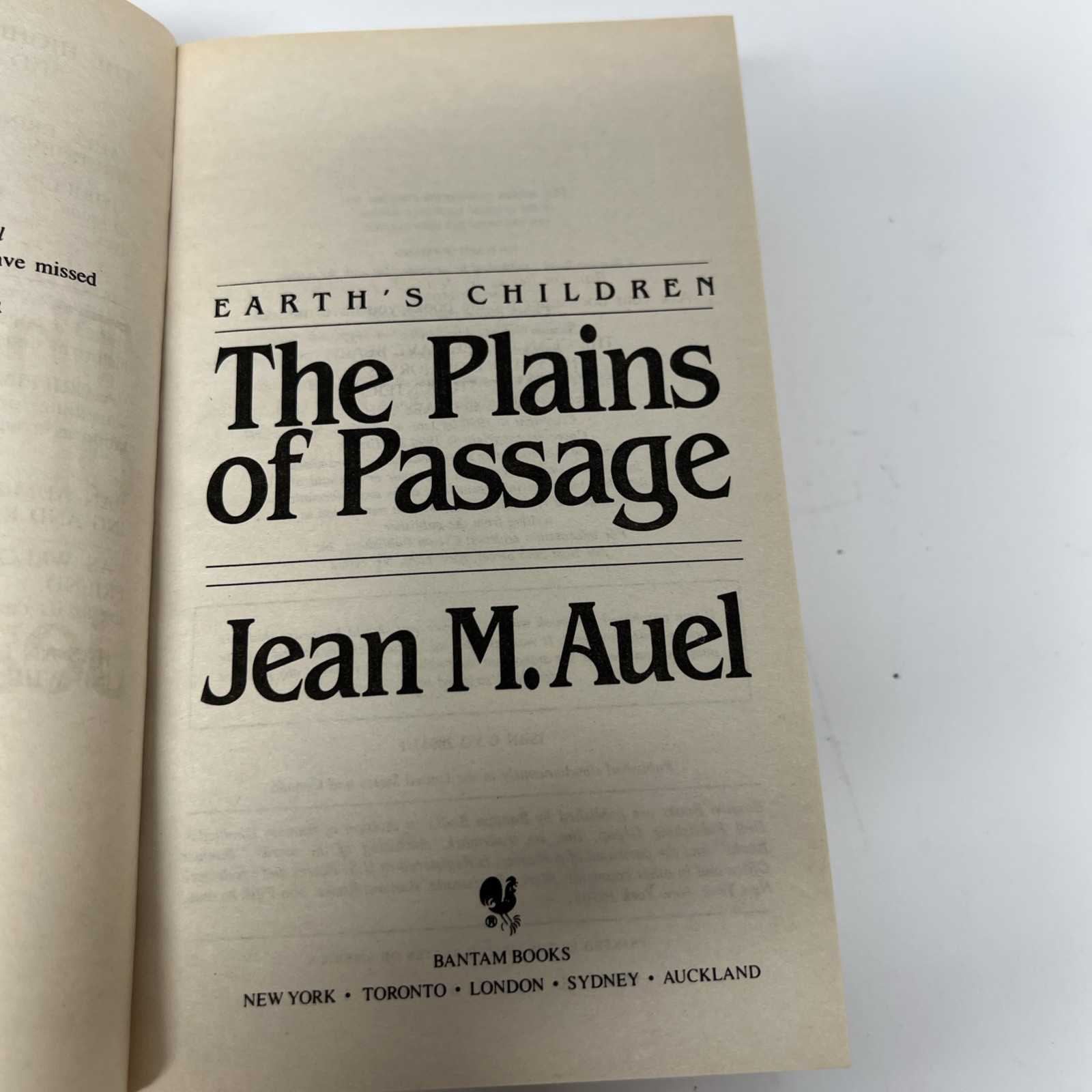 Jean M Auel 4 Book Lot Earth’s Children Clan, Valley, Plains, Mammoth PB