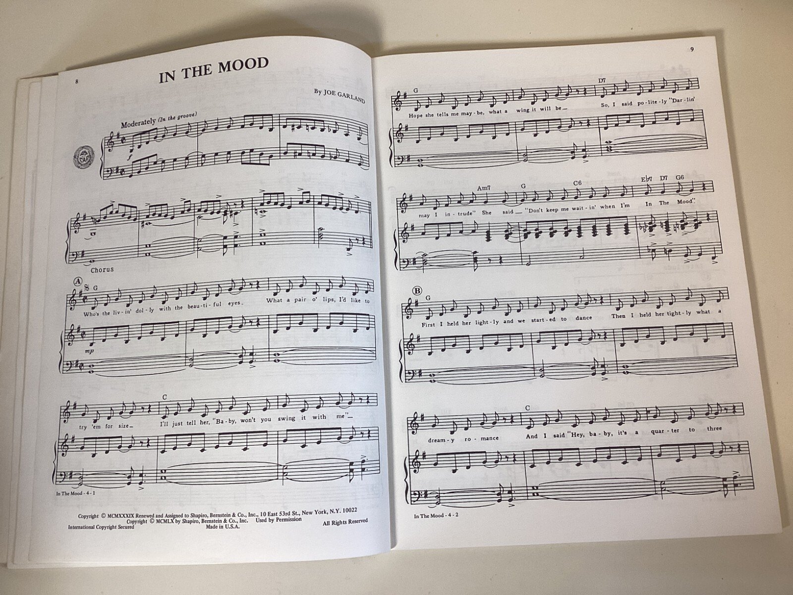 Songs Of Nostalgia Vocal Edition No 2 – Songbook 1978 – Sheet Music – 104 Pages