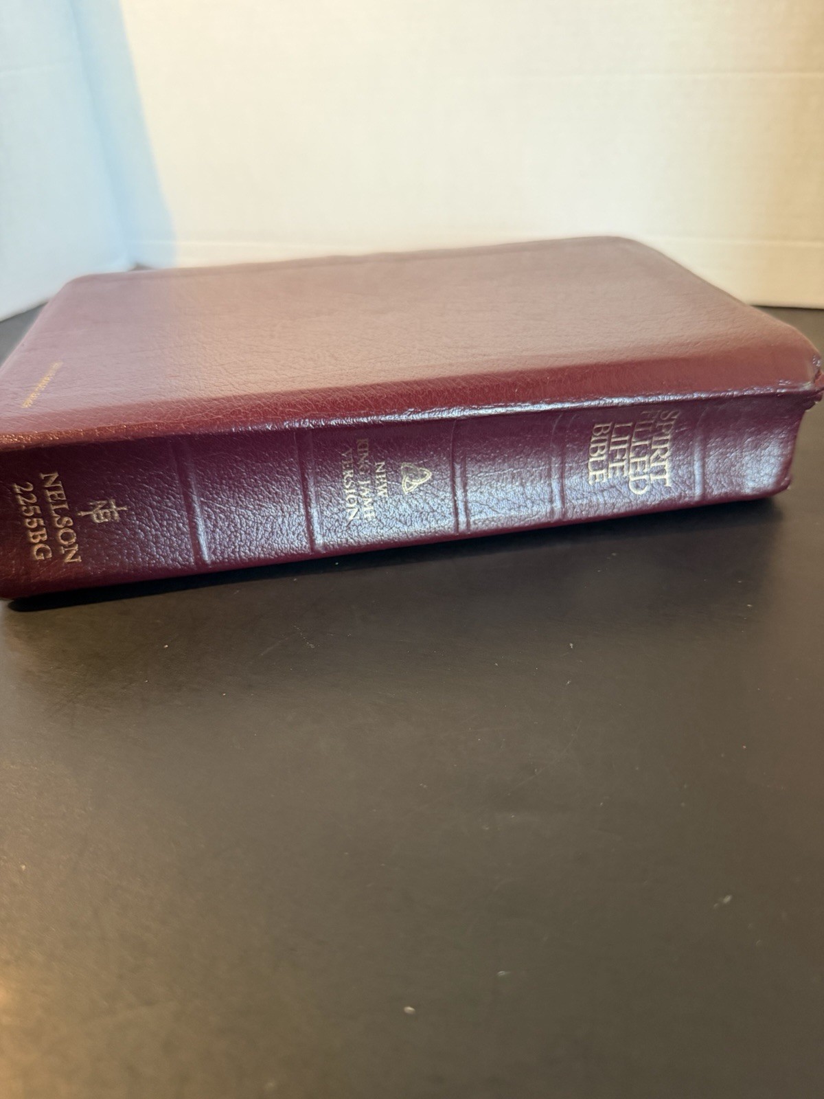 Spirit Filled Life Bible Nelson 2255BG Bonded Leather NKJV Red Letter 1991 READ