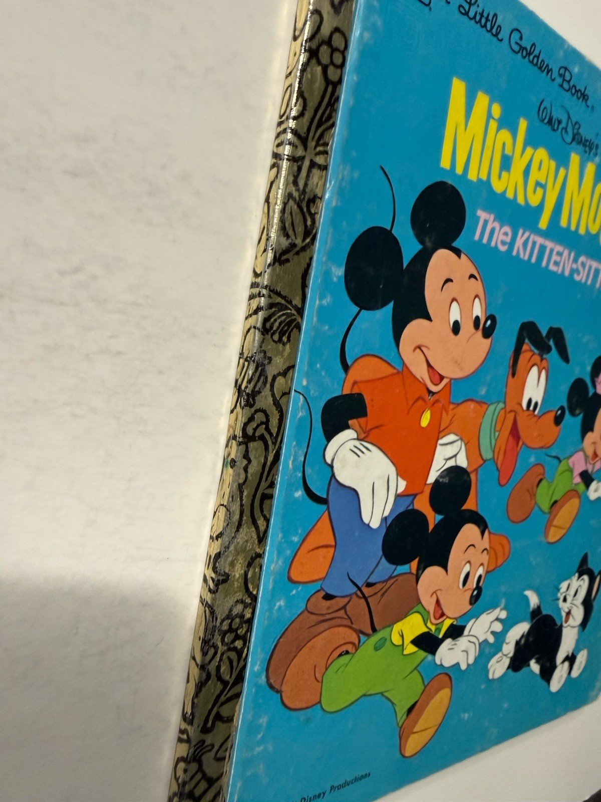 Walt Disney’s Mickey Mouse The Kitten-Sitters Little Golden Book VTG 1980
