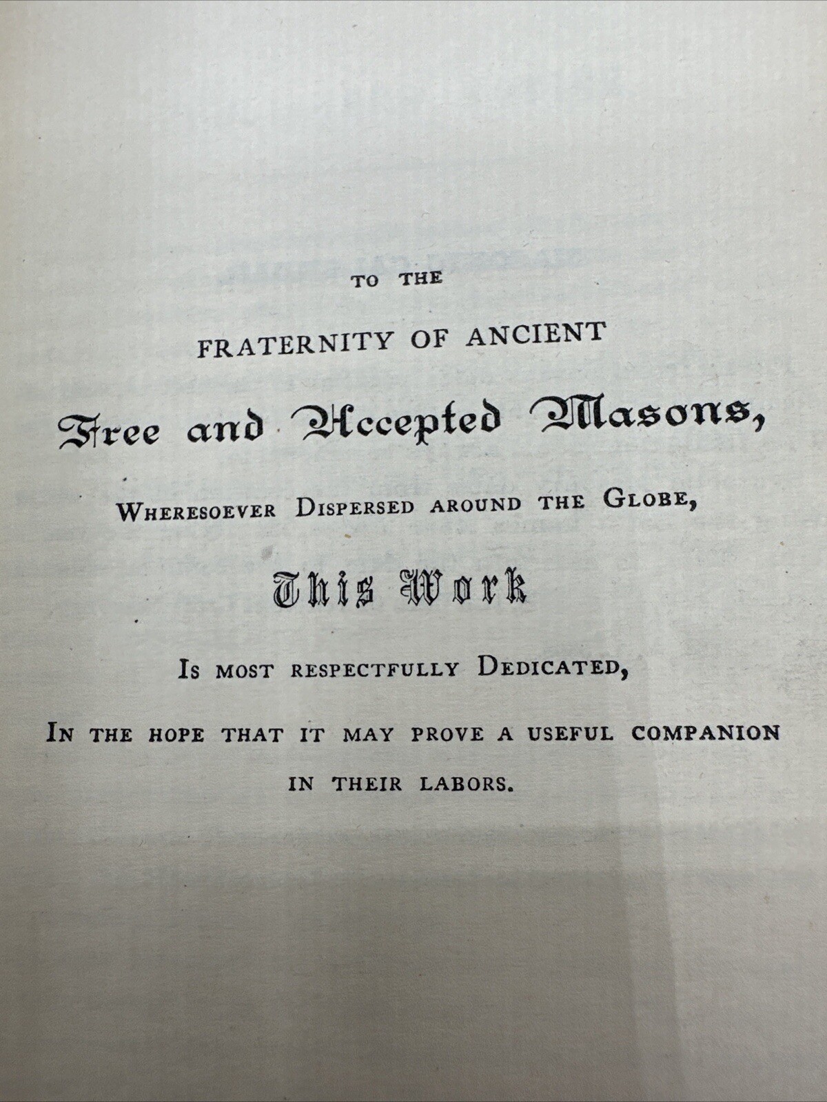 The Freemason’s Companion 1869 Rare A Ritual Entered Apprentice Freemasonry