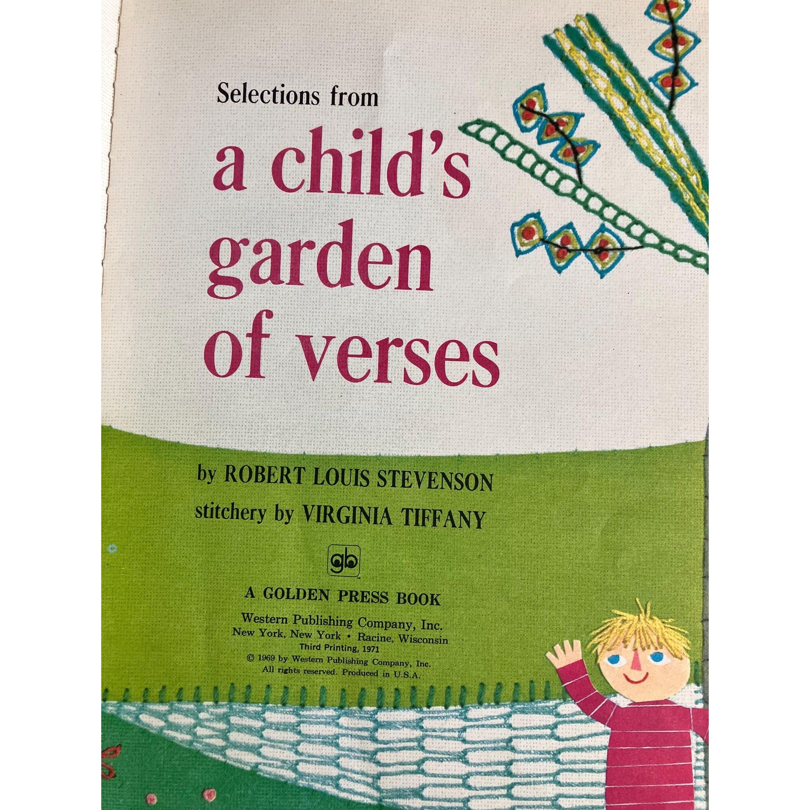 1971 A Child’s Garden of Verses Big Golden Book – Robert Louis Stevenson