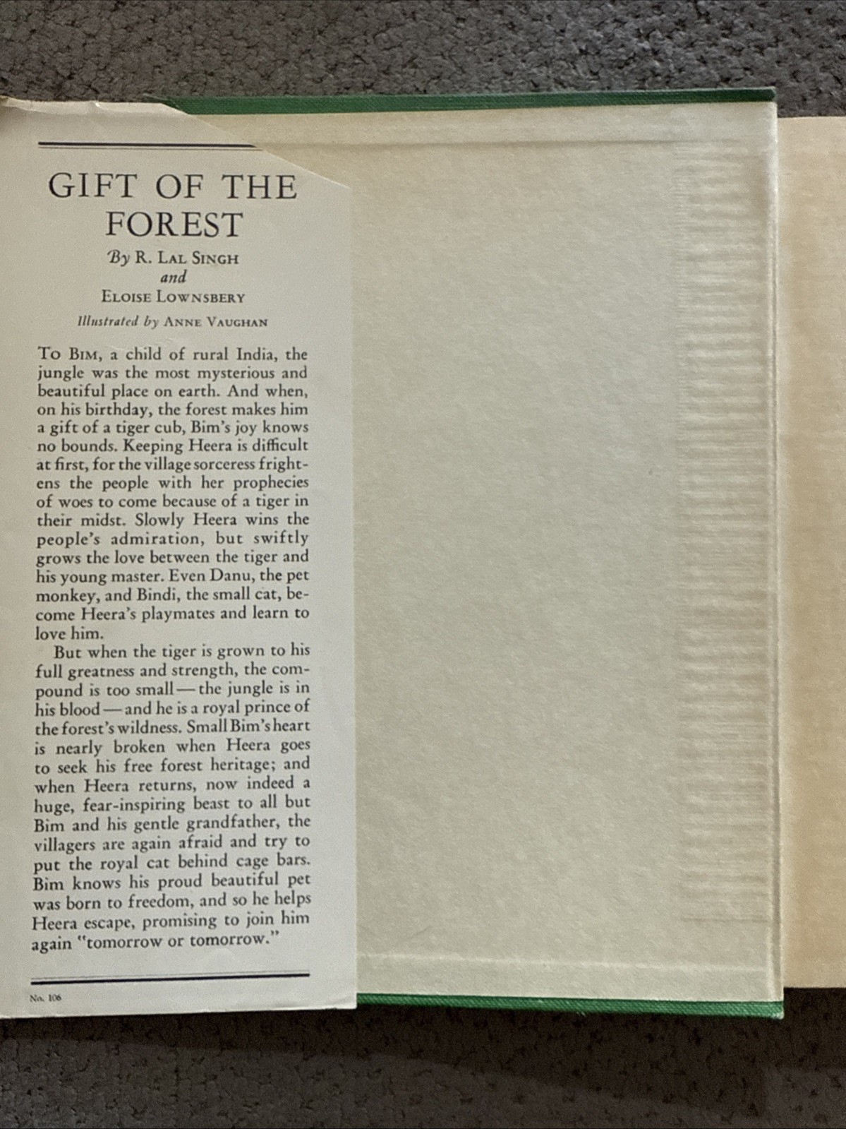 Gift of the Forest R. Lal Singh Signed and Inscribed Rare Punjabi Sikh Vintage