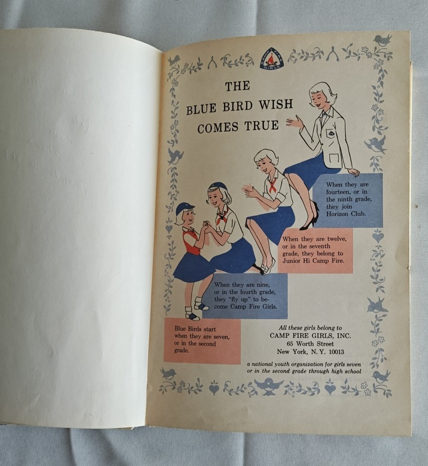 The Bluebird Wish Comes True Book 1960 Campfire Girls HC Illustrated Complete VG