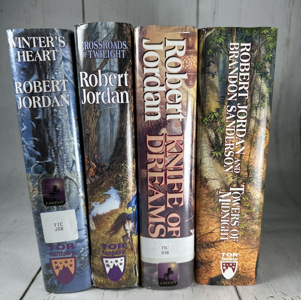 Robert Jordan The Wheel Of Time 4 Book Lot First Edition Fantasy Fiction Novel