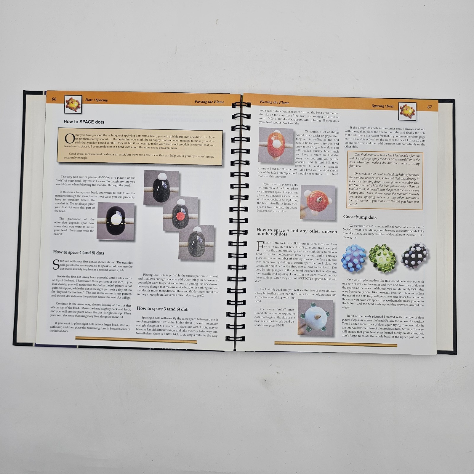 VG+ | Passing the Flame by Corina Tettinger | Glass Beadmaking 3rd Ed Spiral HC