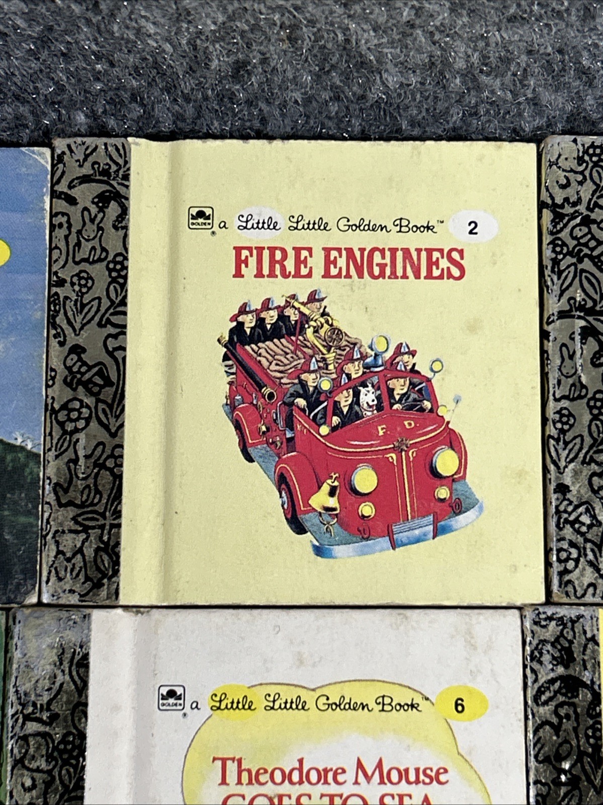 Vintage Set of 1- 12 Little Little Golden Book Miniatures