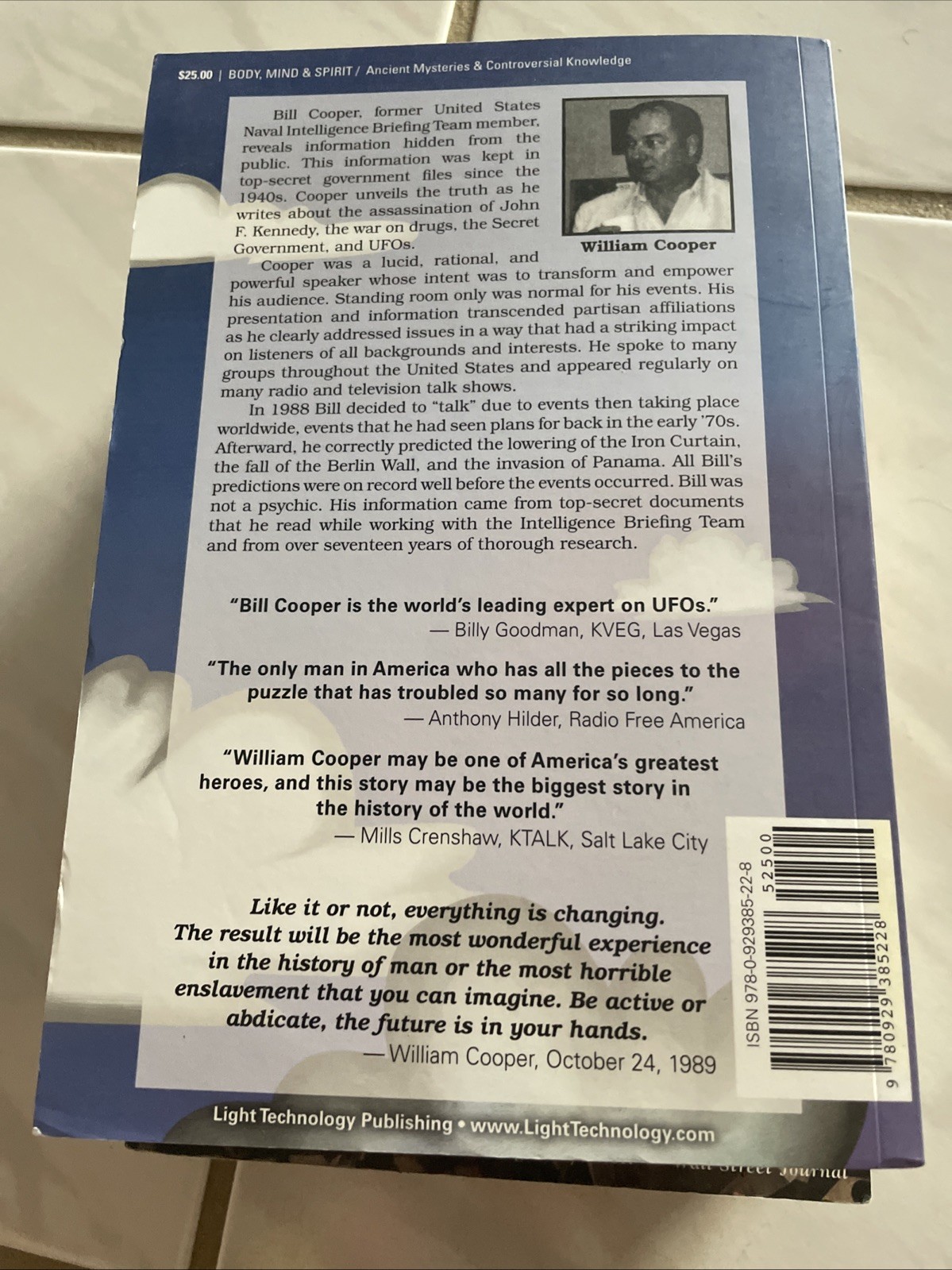 Behold a Pale Horse William Cooper Unrevised 1991 Protocols Zion Conspiracy Lot