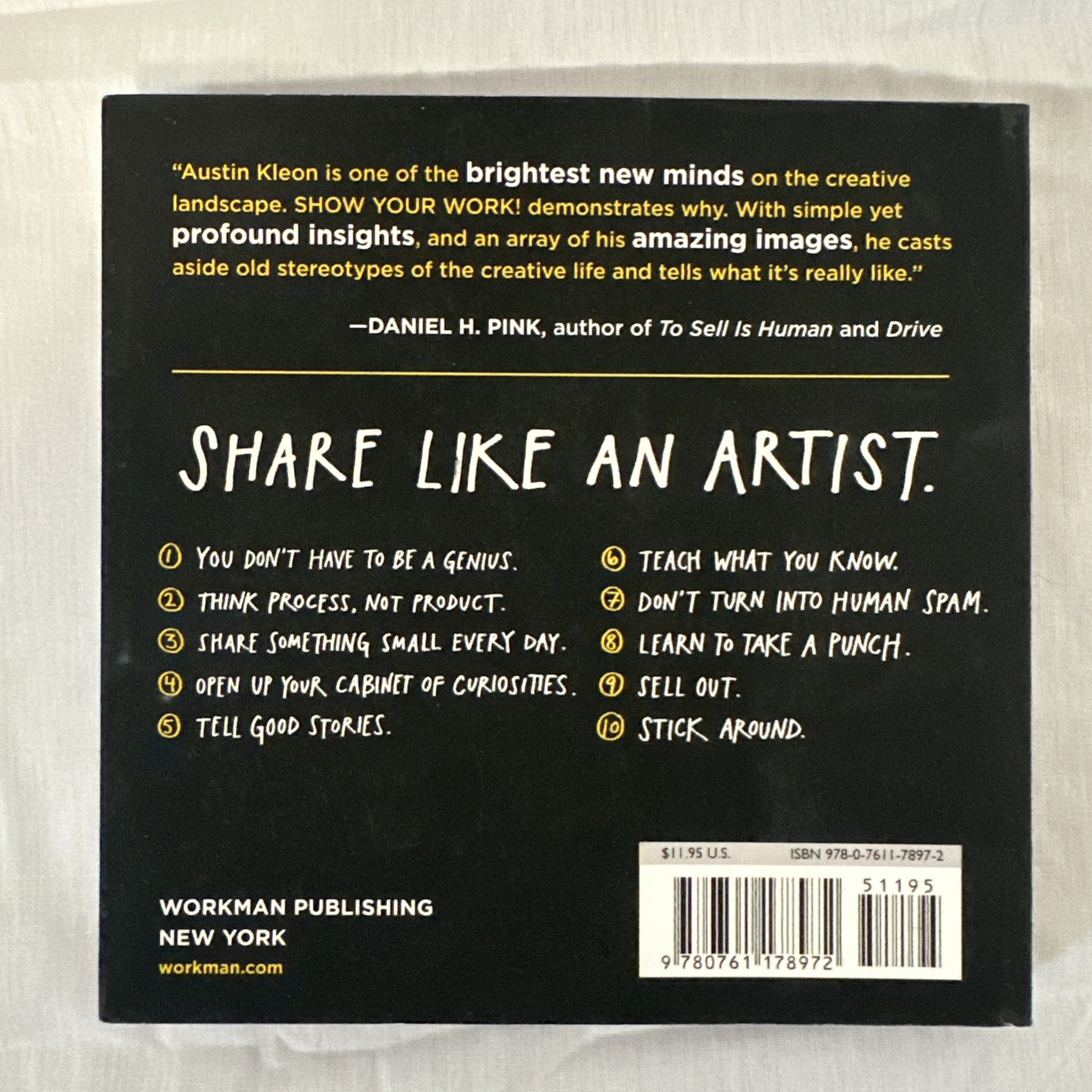 Show Your Work! By Austin Kleon Creative Success Marketing Paperback Like New