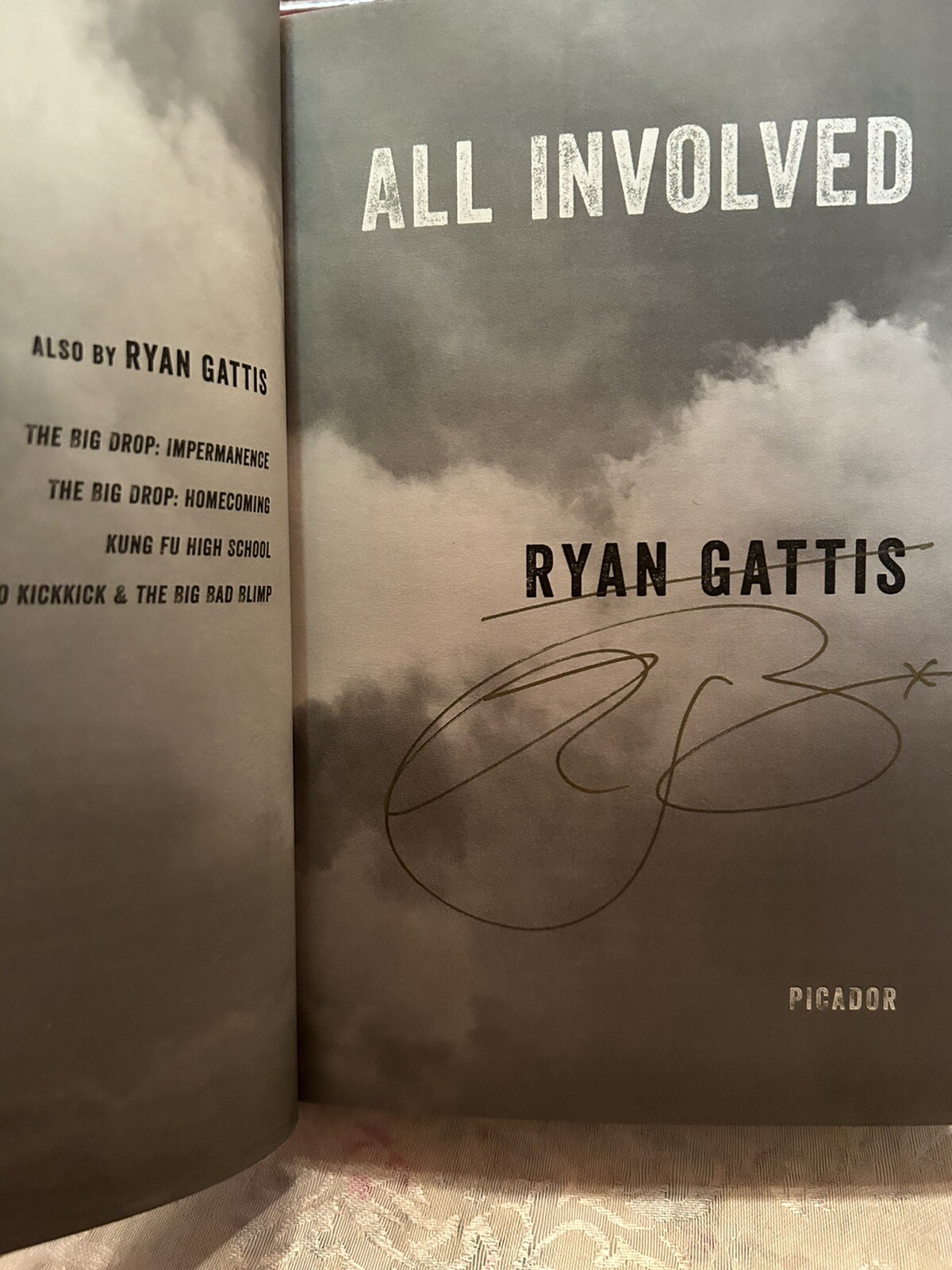 MASSIVE Ryan Gattis~ALL INVOLVED~SIGNED LIMITED #487/500 1ST/DJ~NEW SLIPCASE HC
