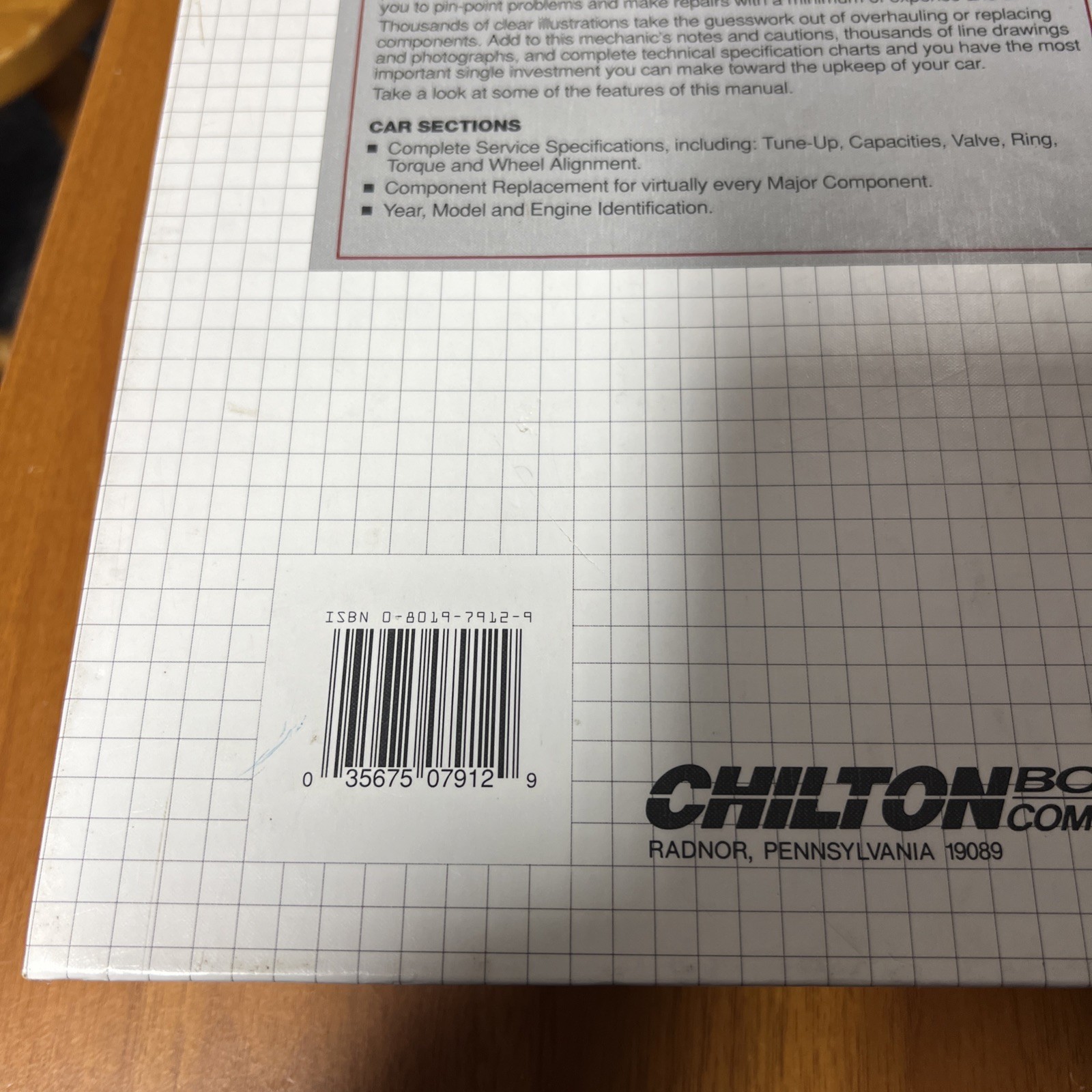 Vintage Chilton’s Auto Repair Manual 1990-1994 Hardback Book 1993