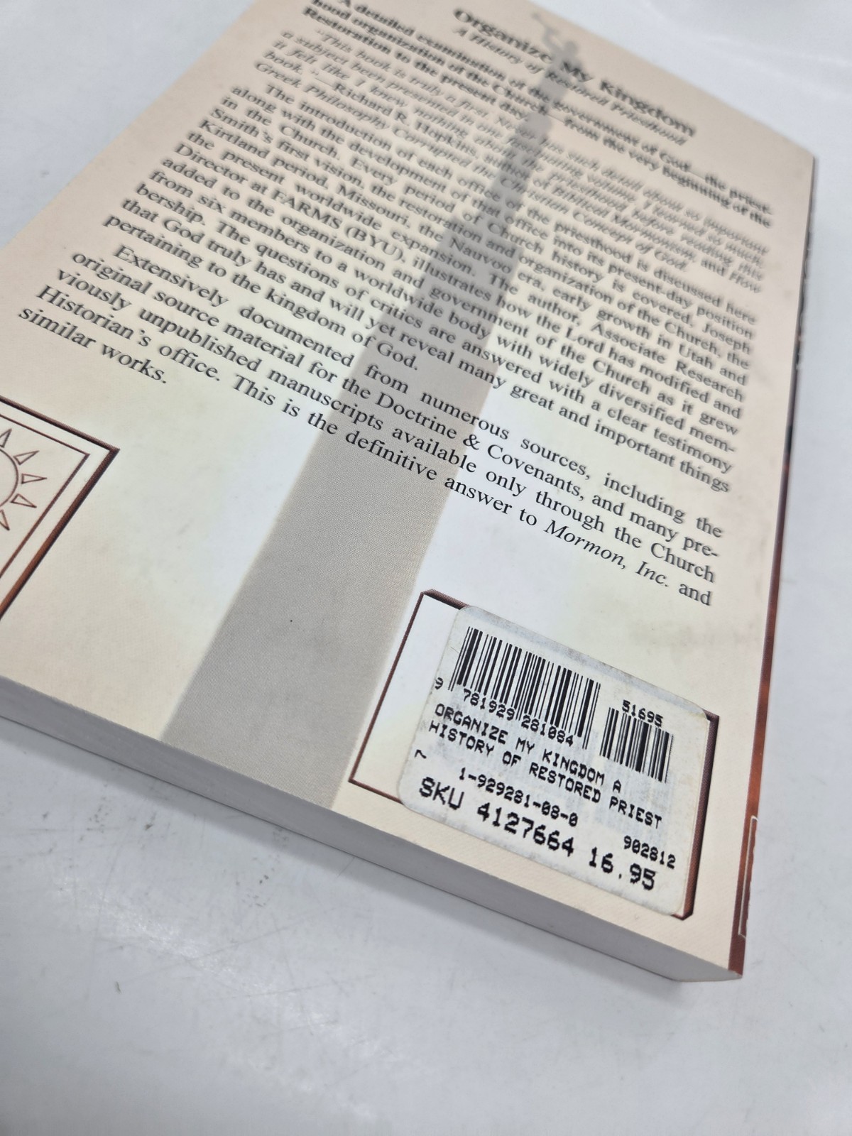 Organize My Kingdom A History of Restored Priesthood by John A Tvedtnes 2000 PB
