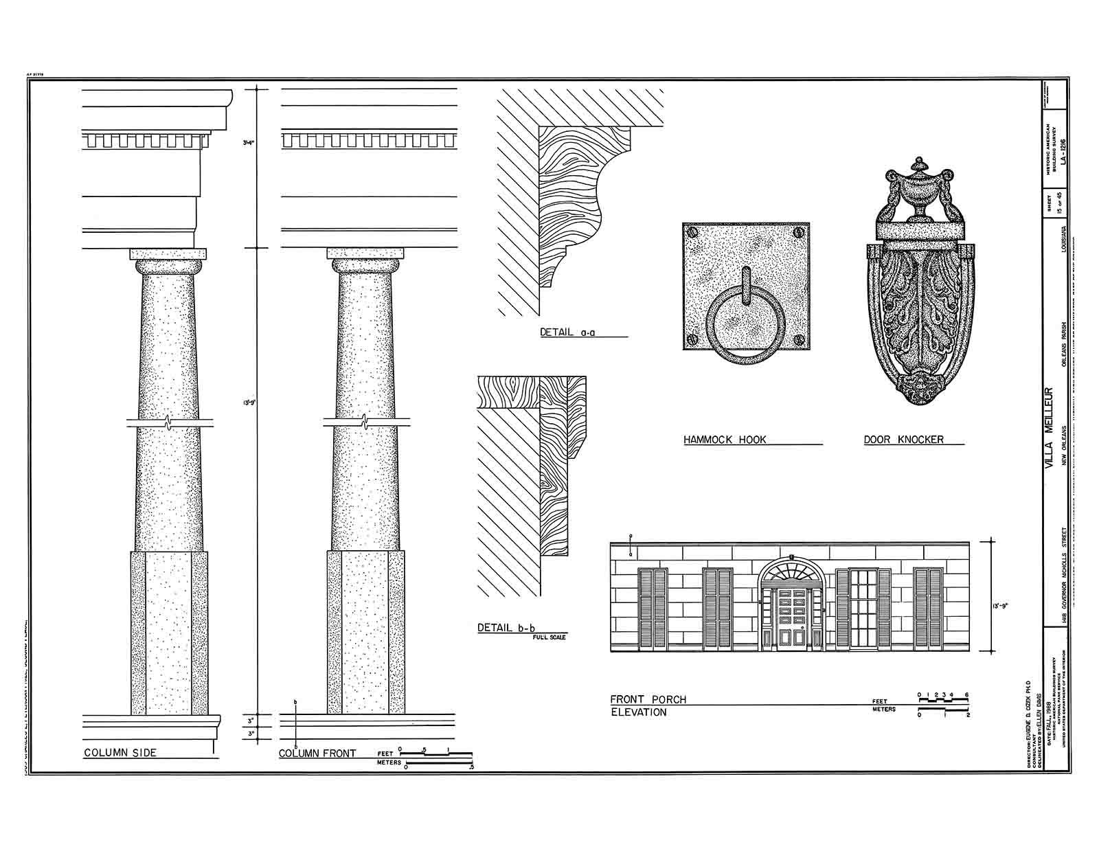 Historic House Plan Drawings of New Orleans – Books 1-5 Full Set – Architecture