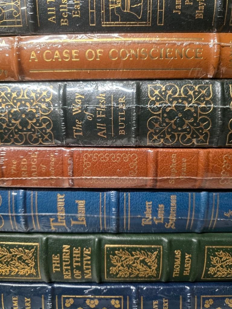 LOT OF 21 EASTON PRESS BOOKS CLASSICS SHERLOCK HOLMES STEINBECK FAUST SEALED