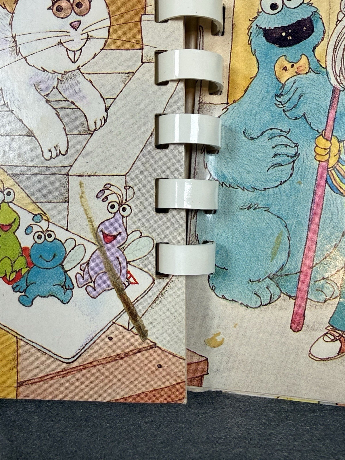 Vintage 1986 Sesame Street Who’s Hiding Golden Touch Feel Book