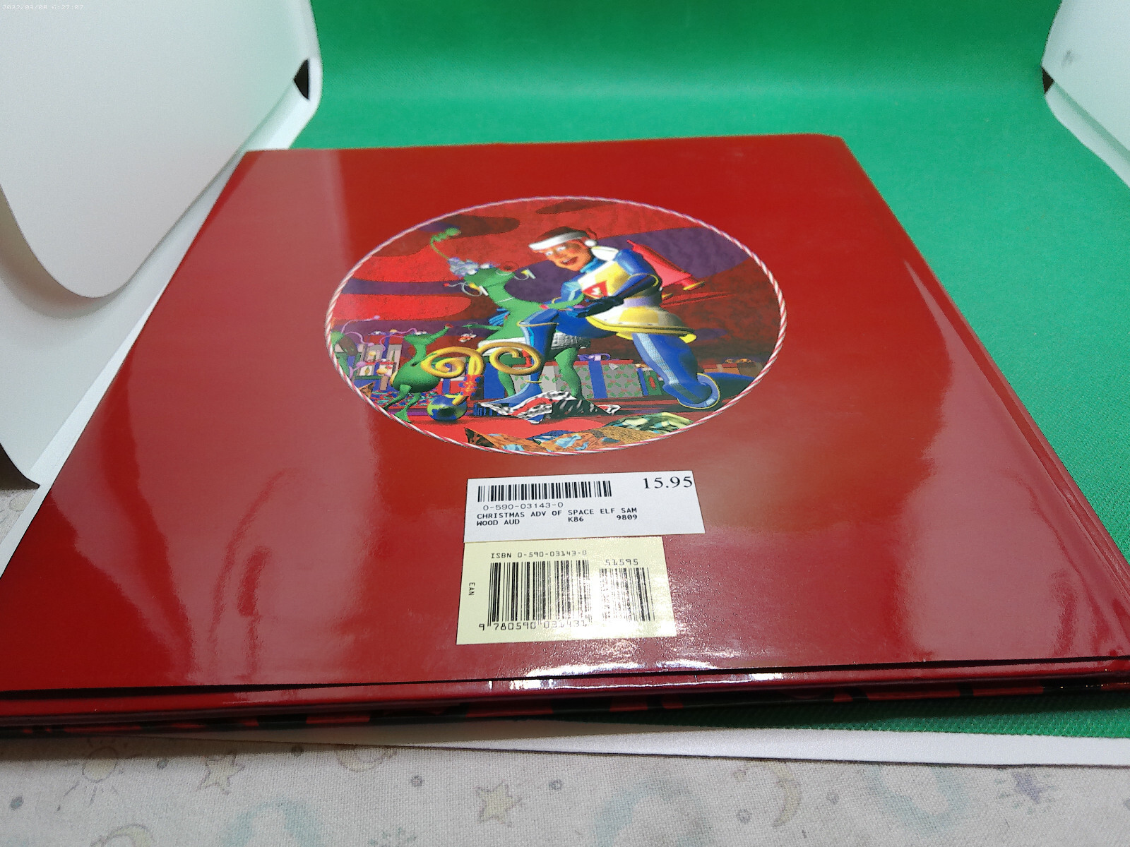 Christmas Adventure Space Elf Sam HB book 1999 signed author Audrey Bruce Wood