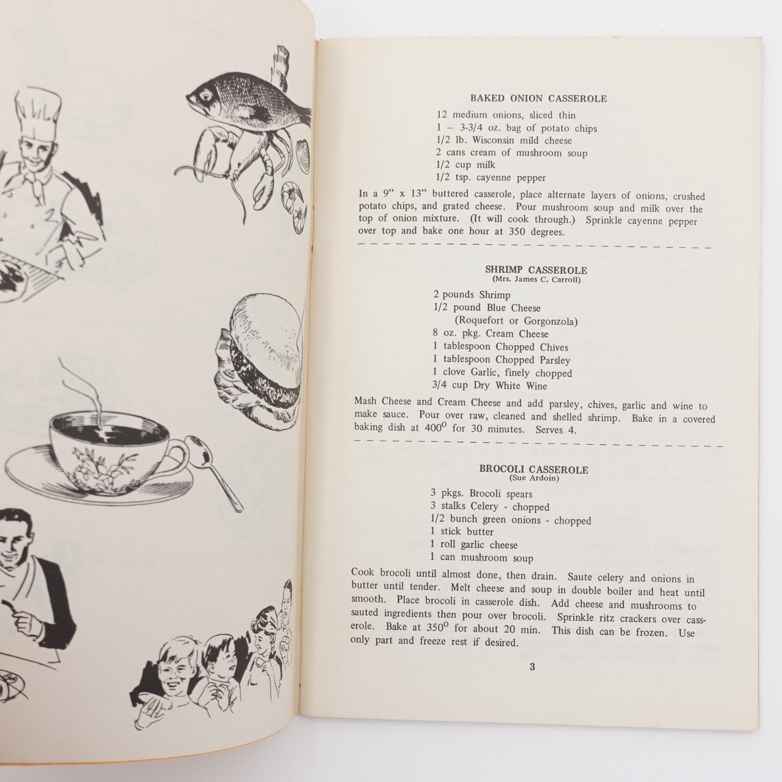 Recipes from St. Martinville Rotary Club Booklet PB Staple Bound 48 Pages VGUC