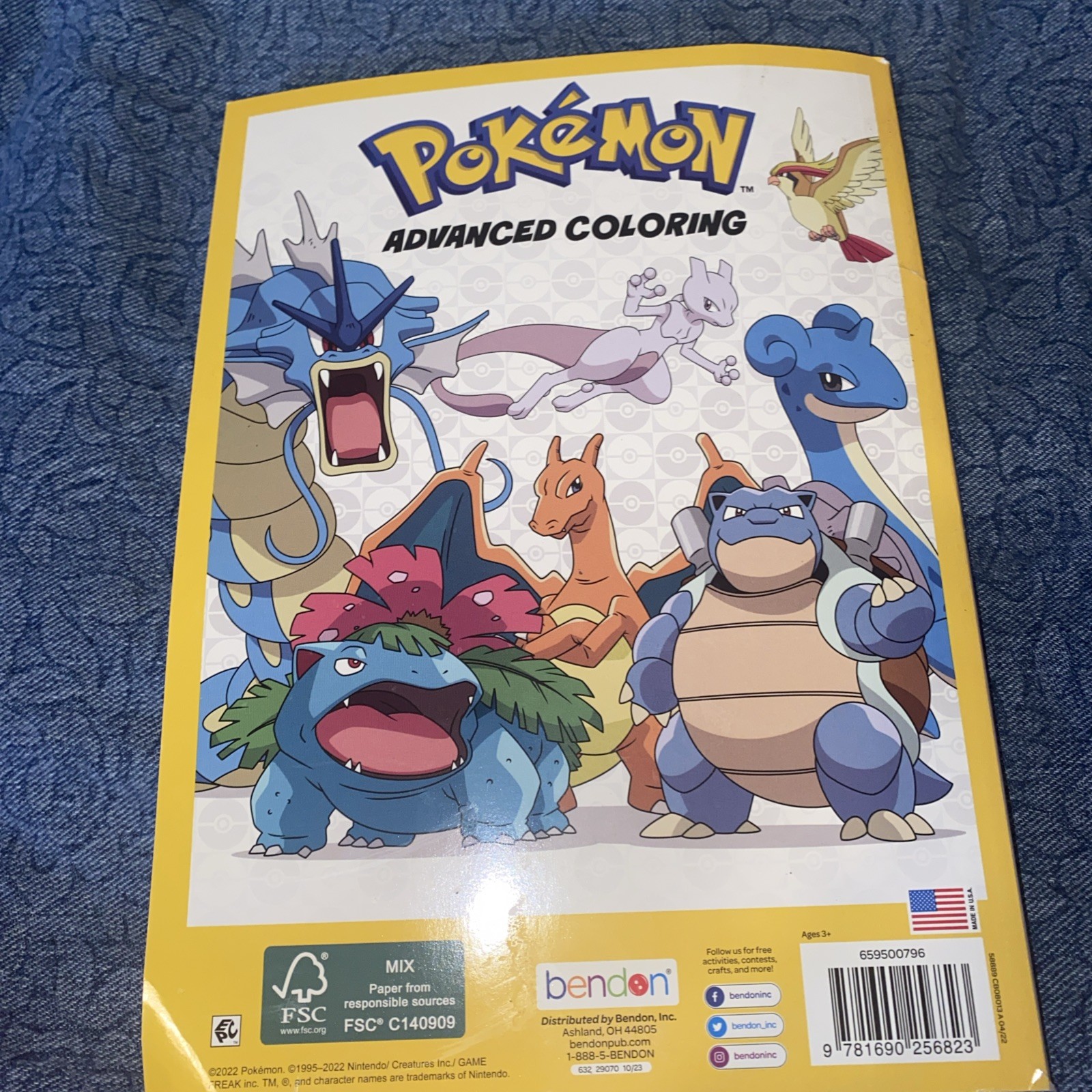 Pokemon 39/40 Pages Intact Advanced Coloring Book💥 Paperback Tear & Share