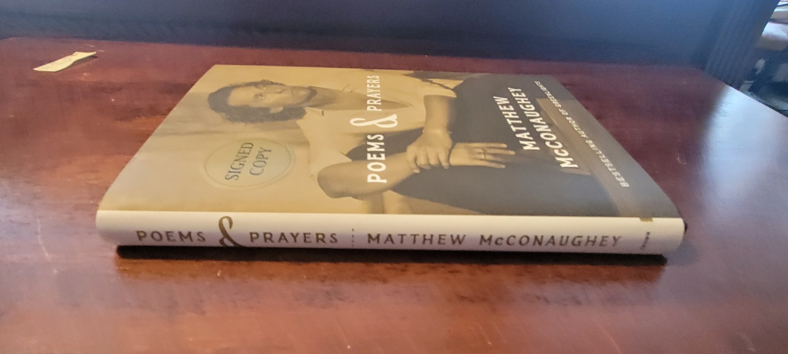 Matthew McConaughey hardcover book Poems & Prayers Barnes & Noble Signed Edition