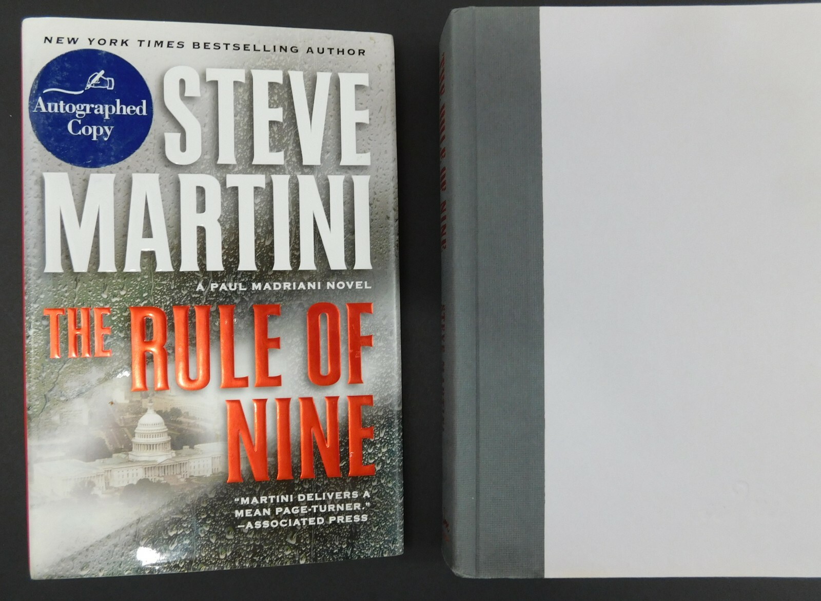 Flat **SIGNED** true 1st ed 2010 STEVE MARTINI 390 pages POWER OF NINE hardcover