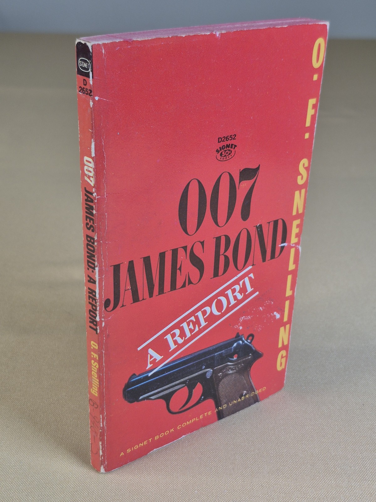 007 James Bond: A Report – O.F. Snelling – Signet 1965 Mass Market Paperback