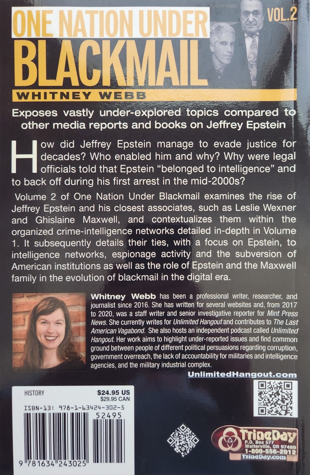 One Nation Under Blackmail Vol. 2 Trade Paperback by Whitney Webb (2022)