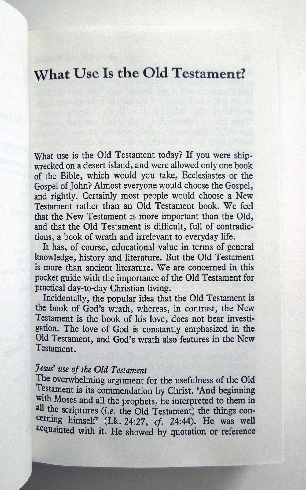 Pocket Guide to the Bible – Bridgland, Foulkes, 1987 hc w/dj, InterVarsity Press