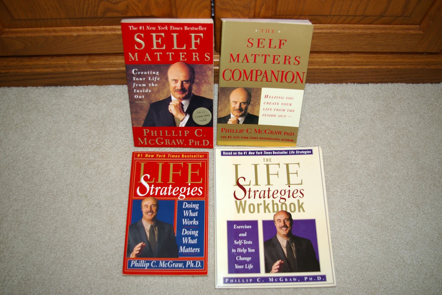 Lot 4 Phil McGraw Self Help Books & Workbooks Life Strategies & Self Matters EUC
