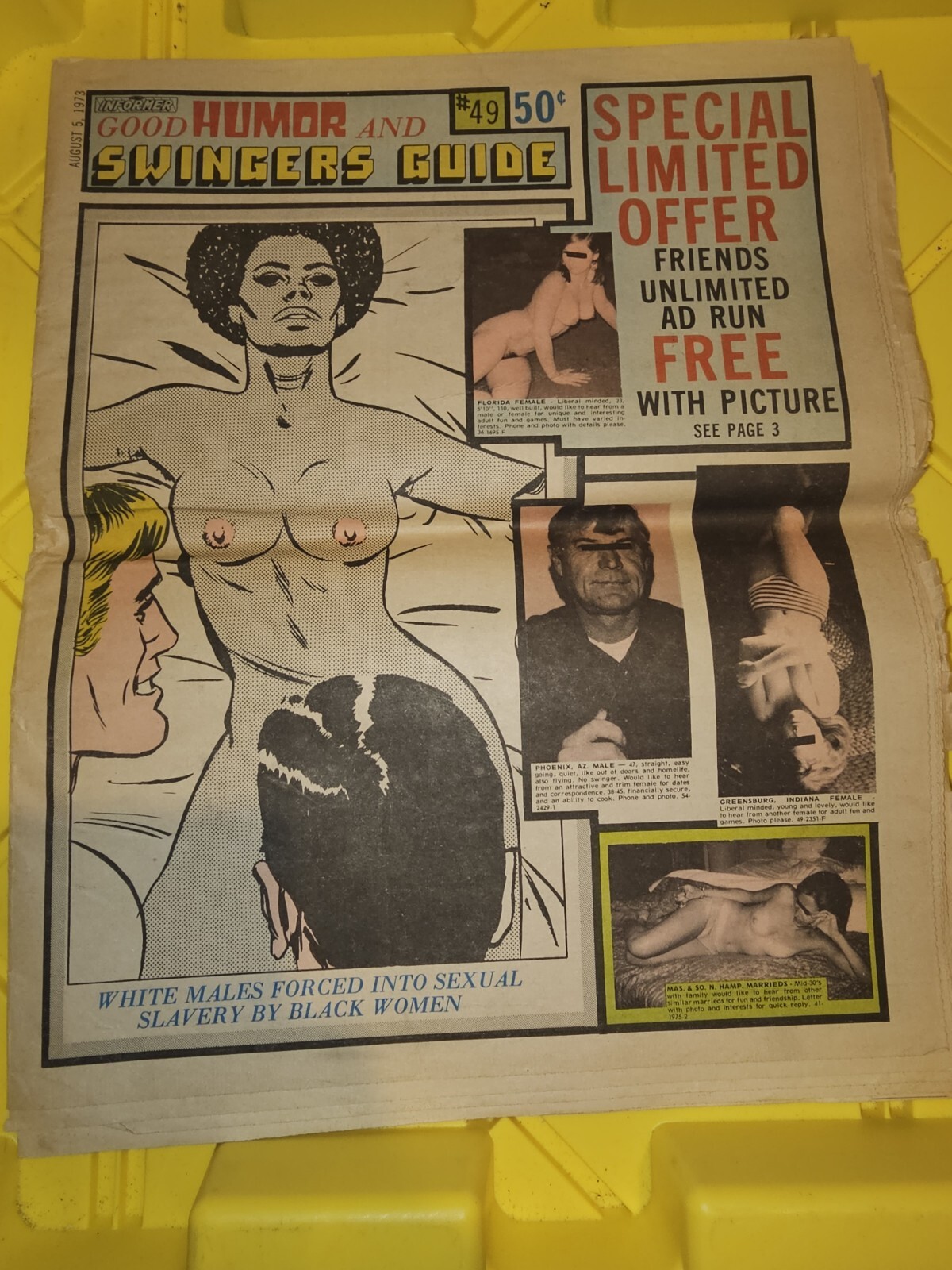 Good Humor And Swingers Guide Forced Into Sexual Slavery By Black Women 1973
