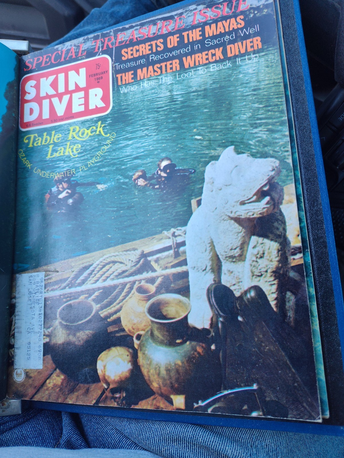 1969 Complete Set/Year of 12 Skin Diver Magazine In Official Binder Nice!!!