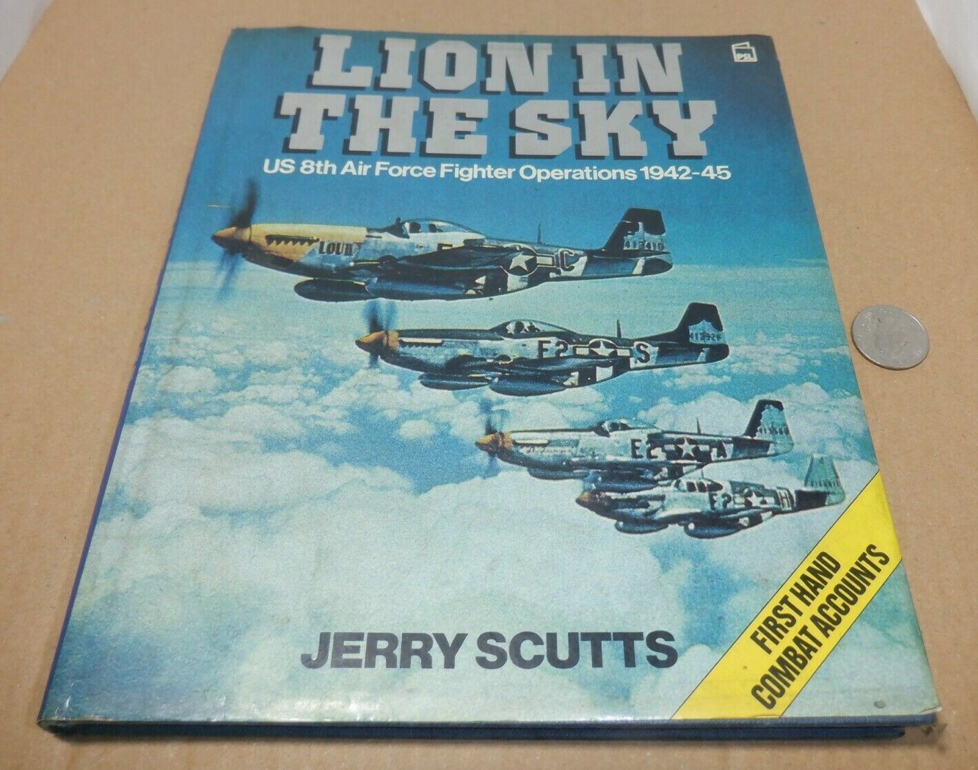„LION IN THE SKY“ 8TH AIR FORCE OPERATIONS AIRCRAFT FIGHTER PLANE BOOK WWII